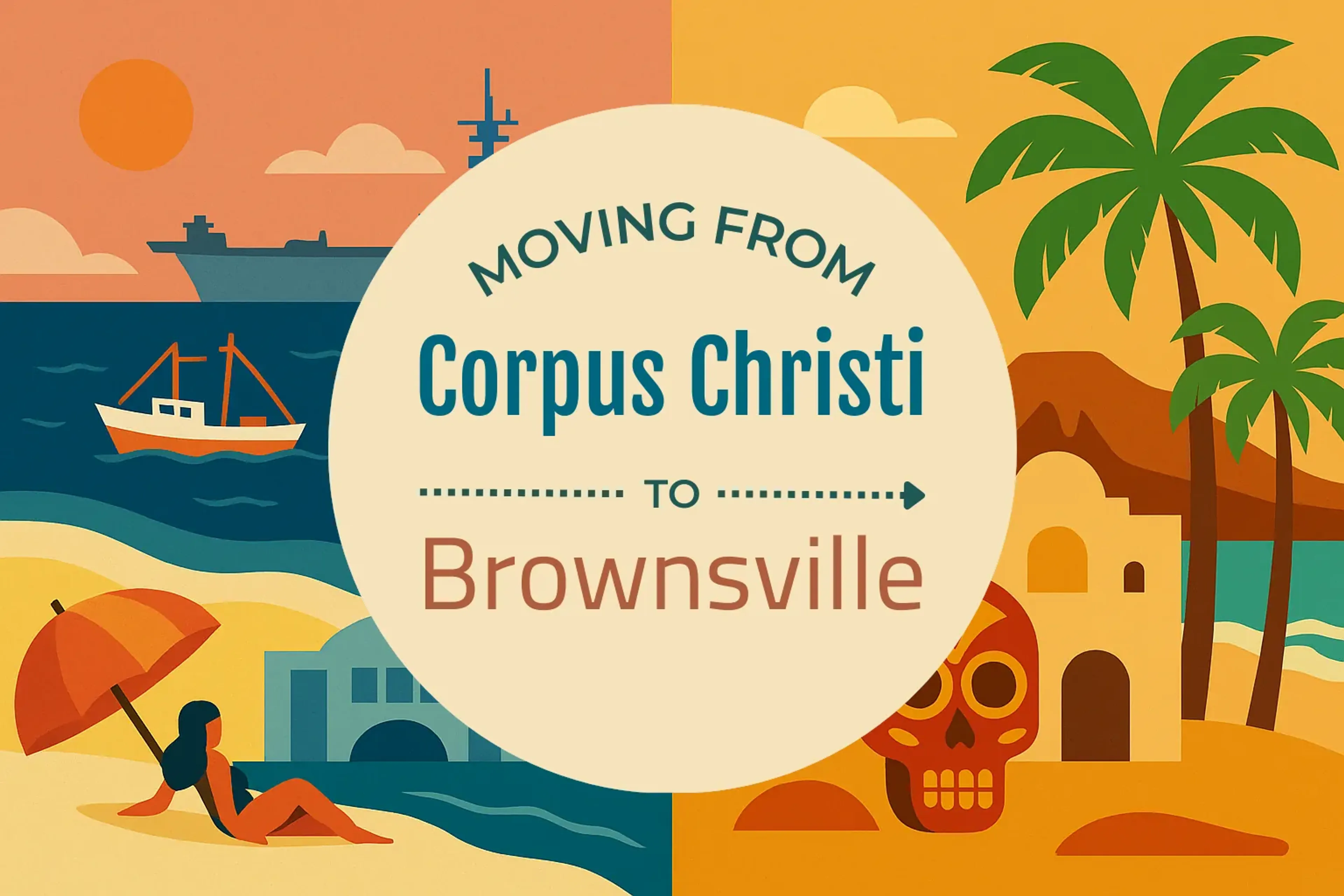 Side-by-side comparison of Corpus Christi to Brownsville moving companies