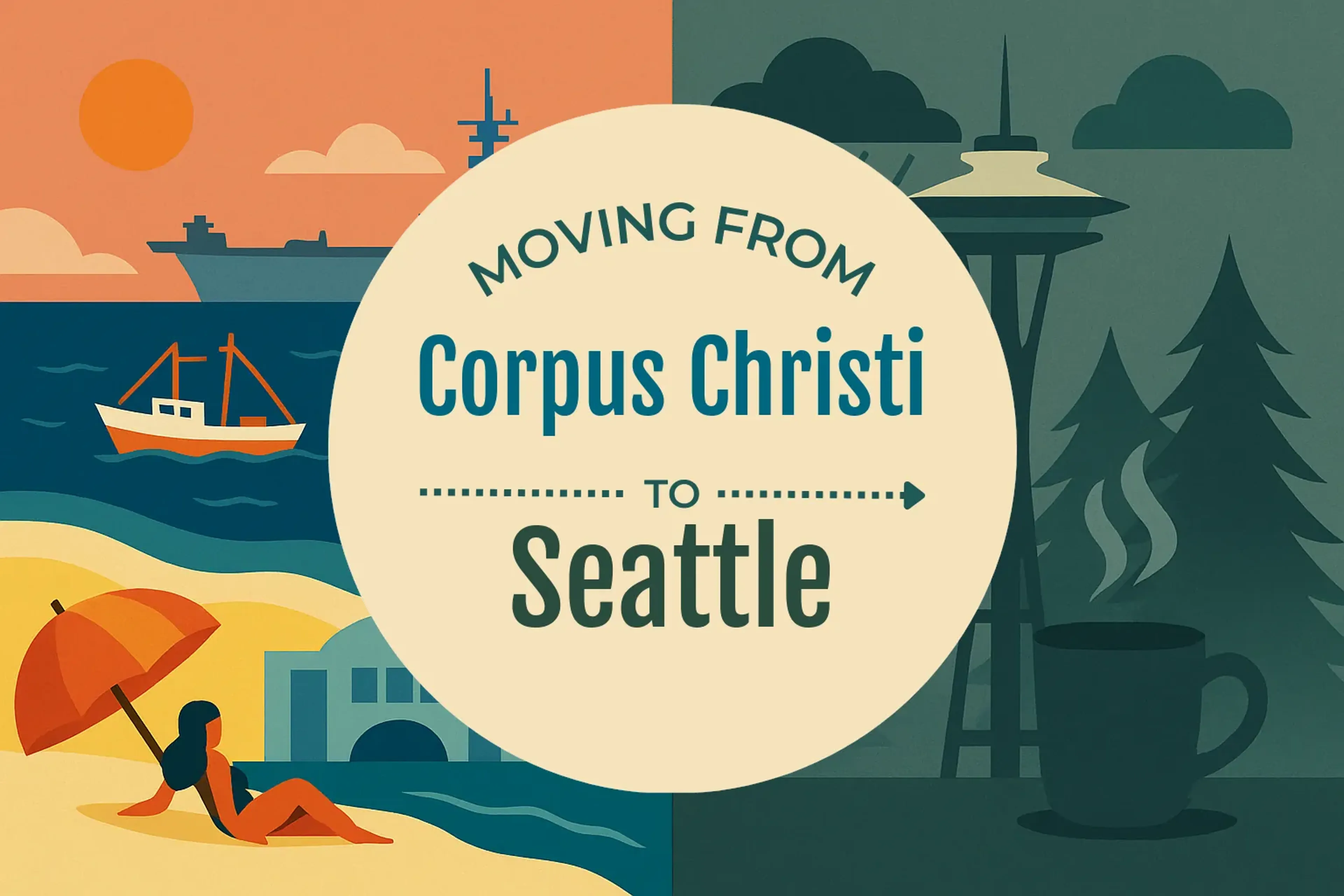 Side-by-side comparison of Corpus Christi to Seattle moving companies