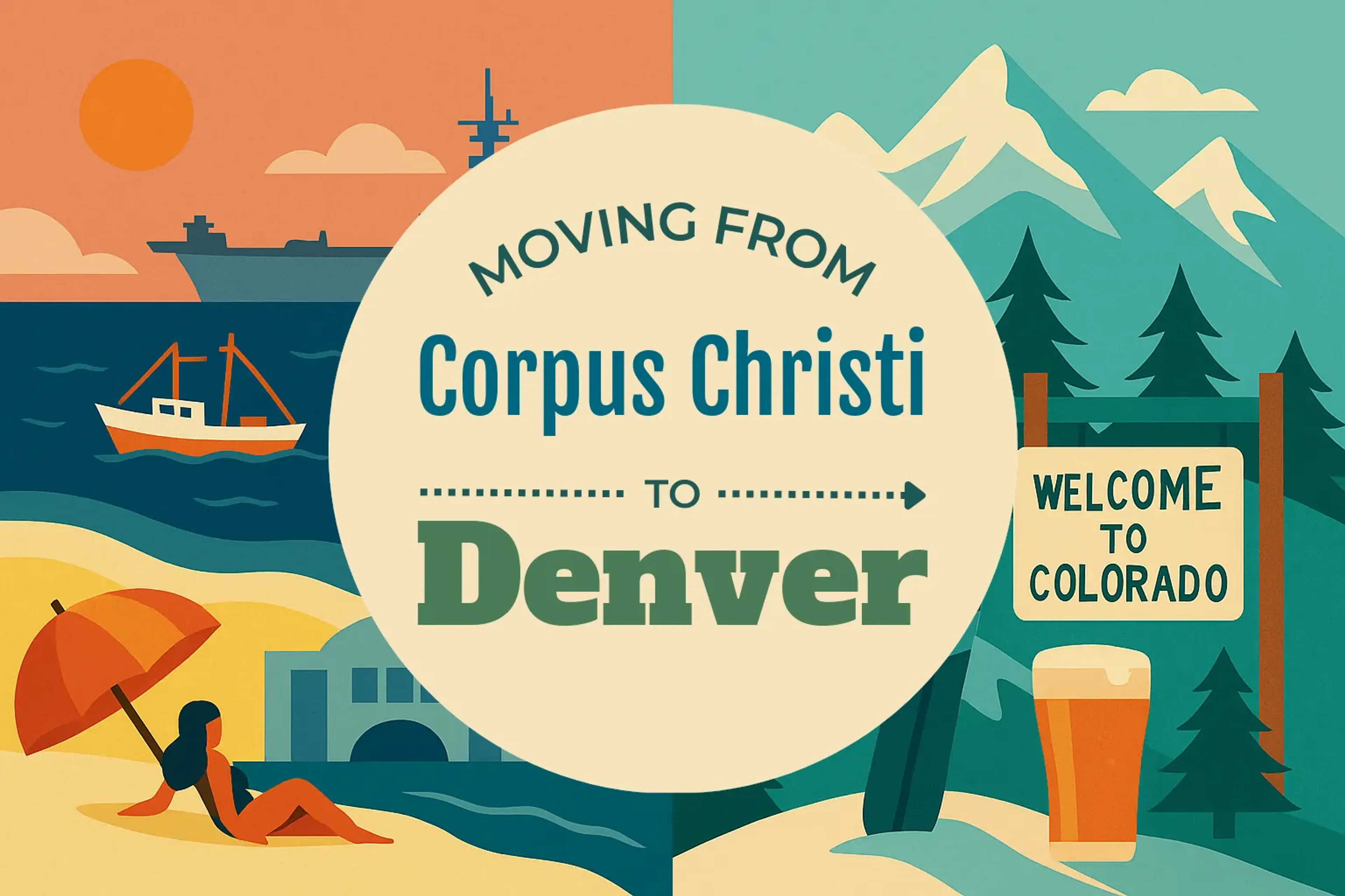Side-by-side comparison of Corpus Christi to Denver moving companies
