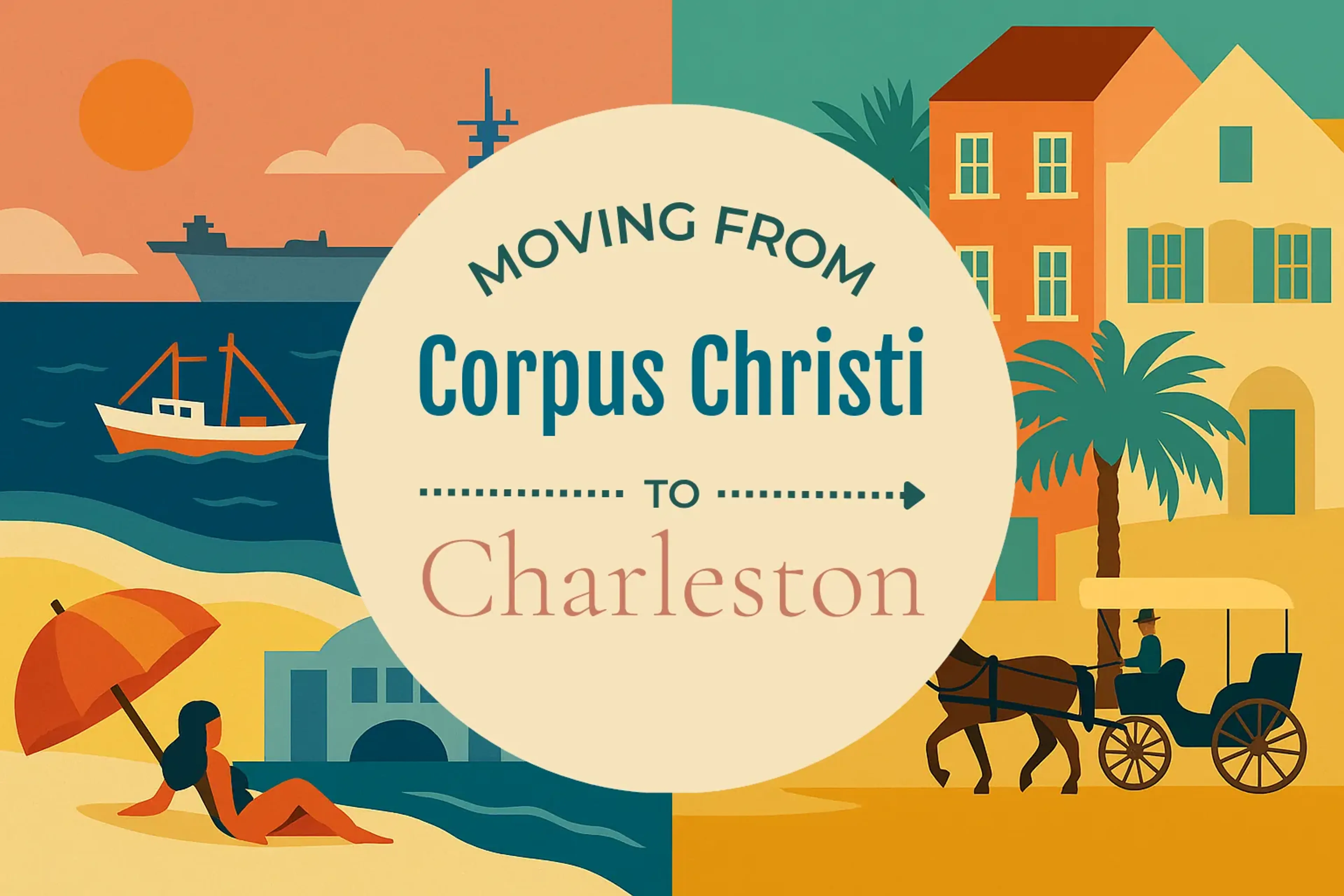Side-by-side comparison of Corpus Christi to Charleston moving companies
