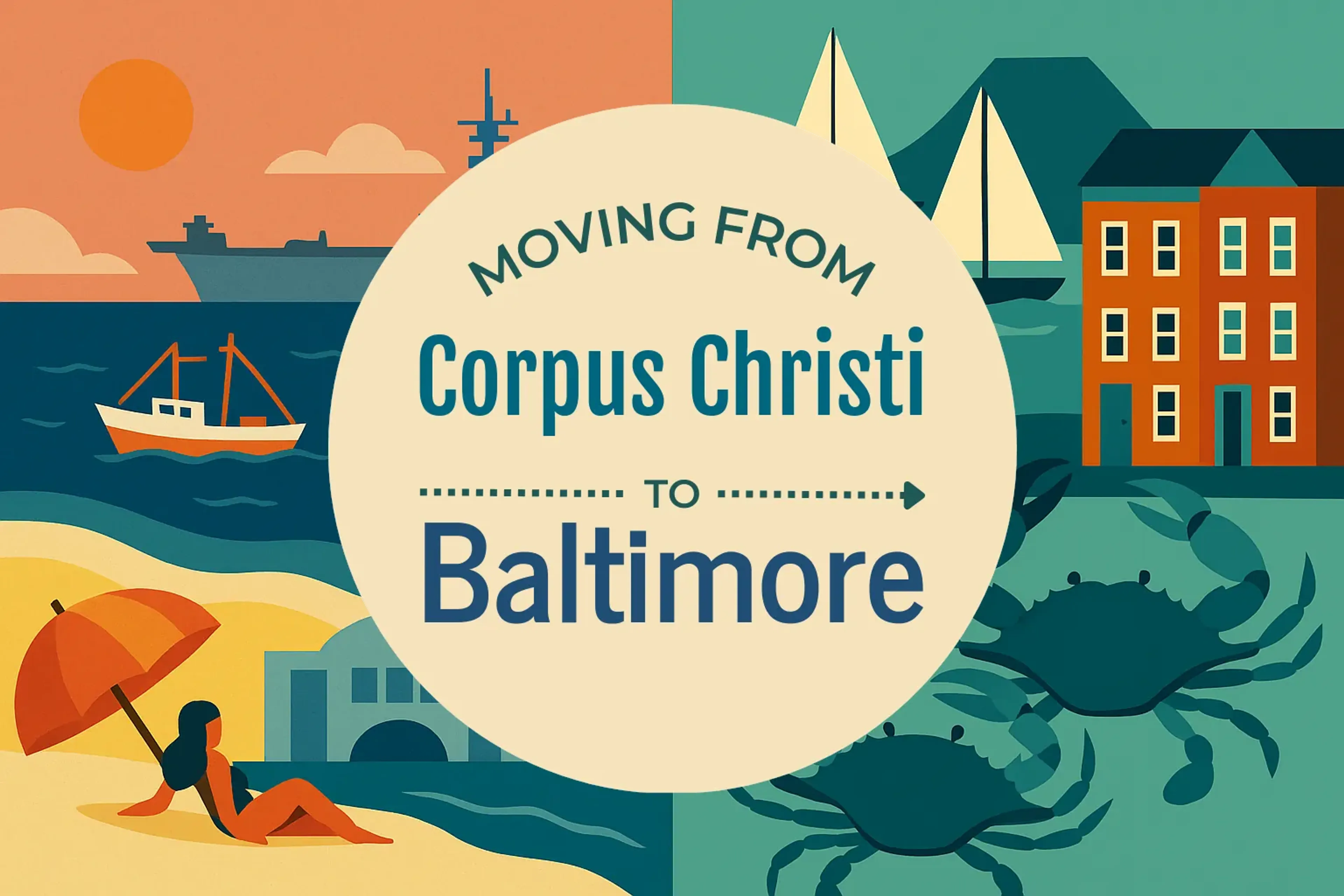 Side-by-side comparison of Corpus Christi to Baltimore moving companies