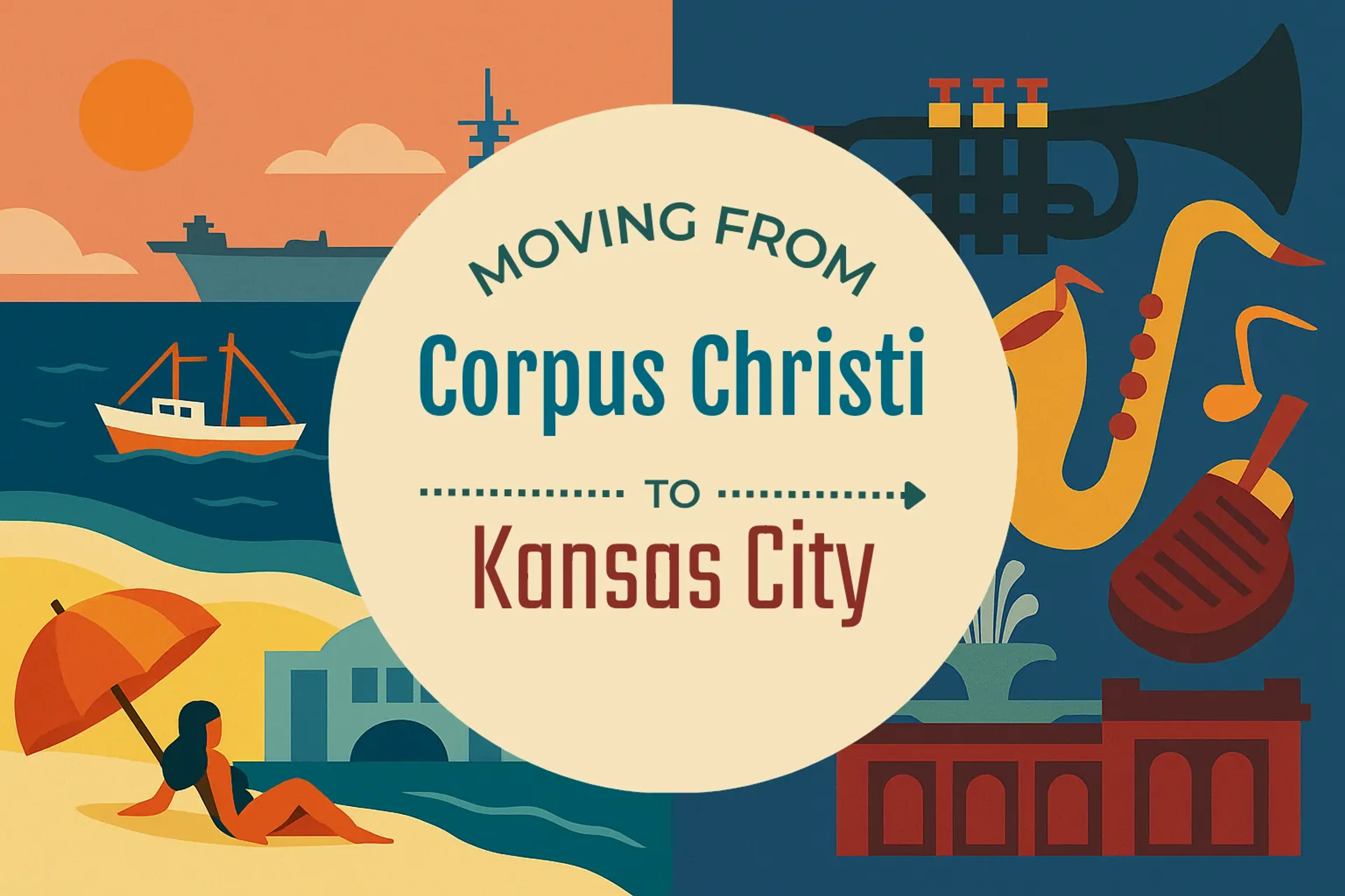 Side-by-side comparison of Corpus Christi to Kansas City moving companies