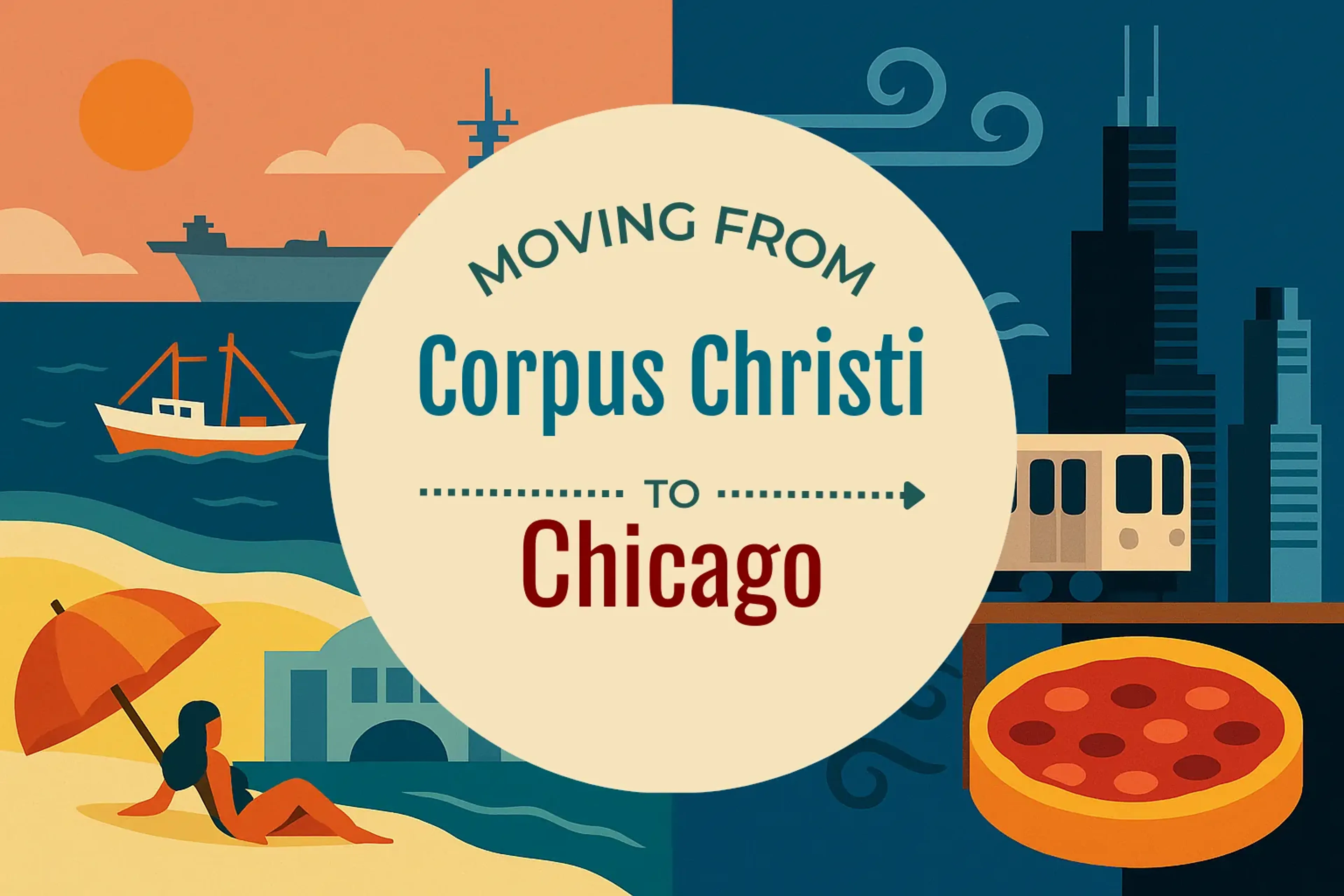 Side-by-side comparison of Corpus Christi to Chicago moving companies
