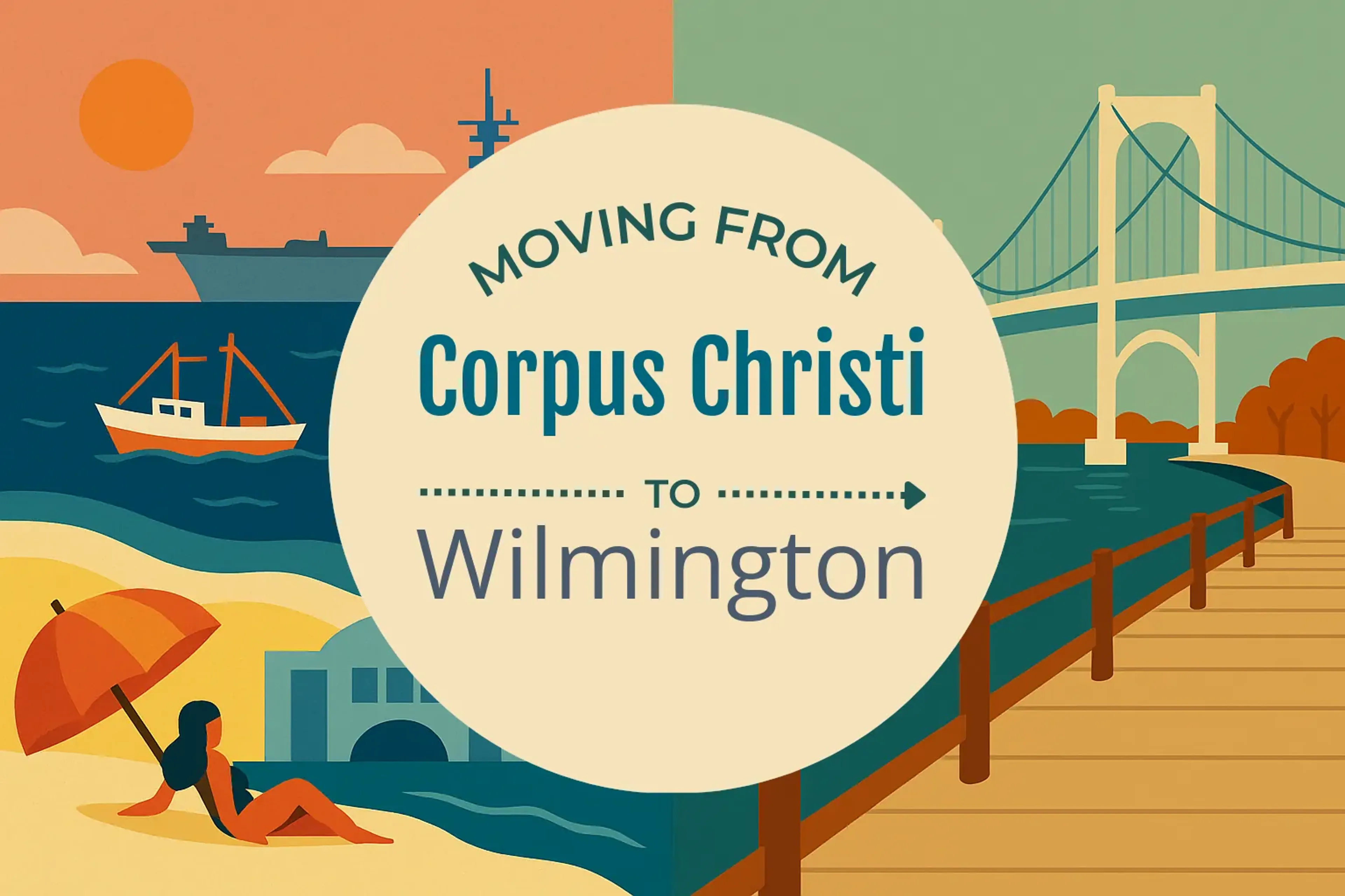 Side-by-side comparison of Corpus Christi to Wilmington moving companies