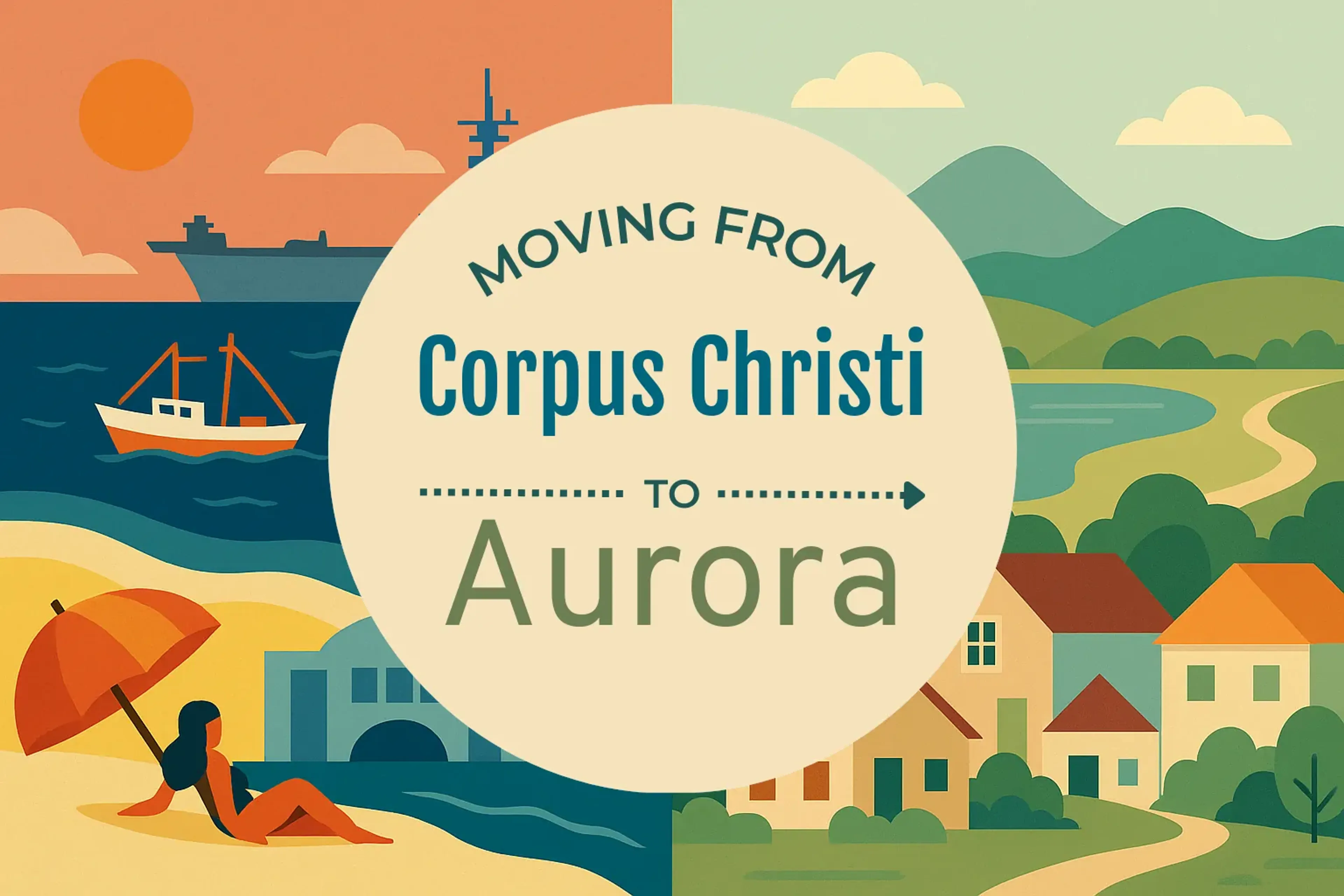 Side-by-side comparison of Corpus Christi to Aurora moving companies
