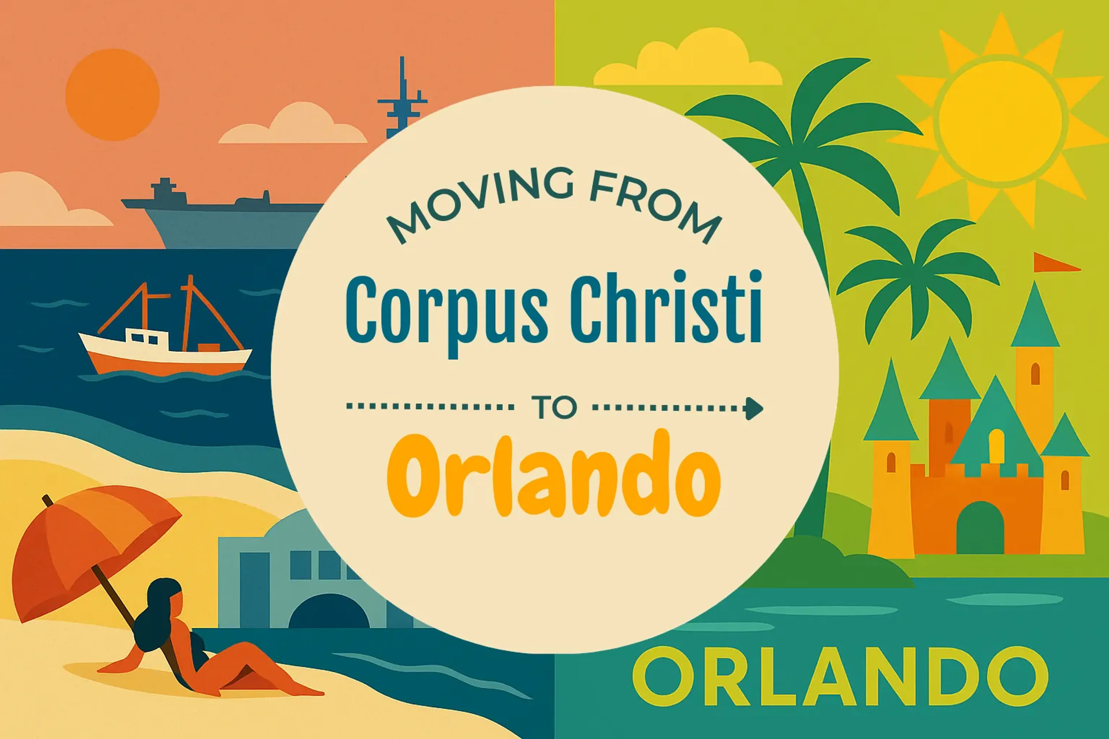 Side-by-side comparison of Corpus Christi to Orlando moving companies