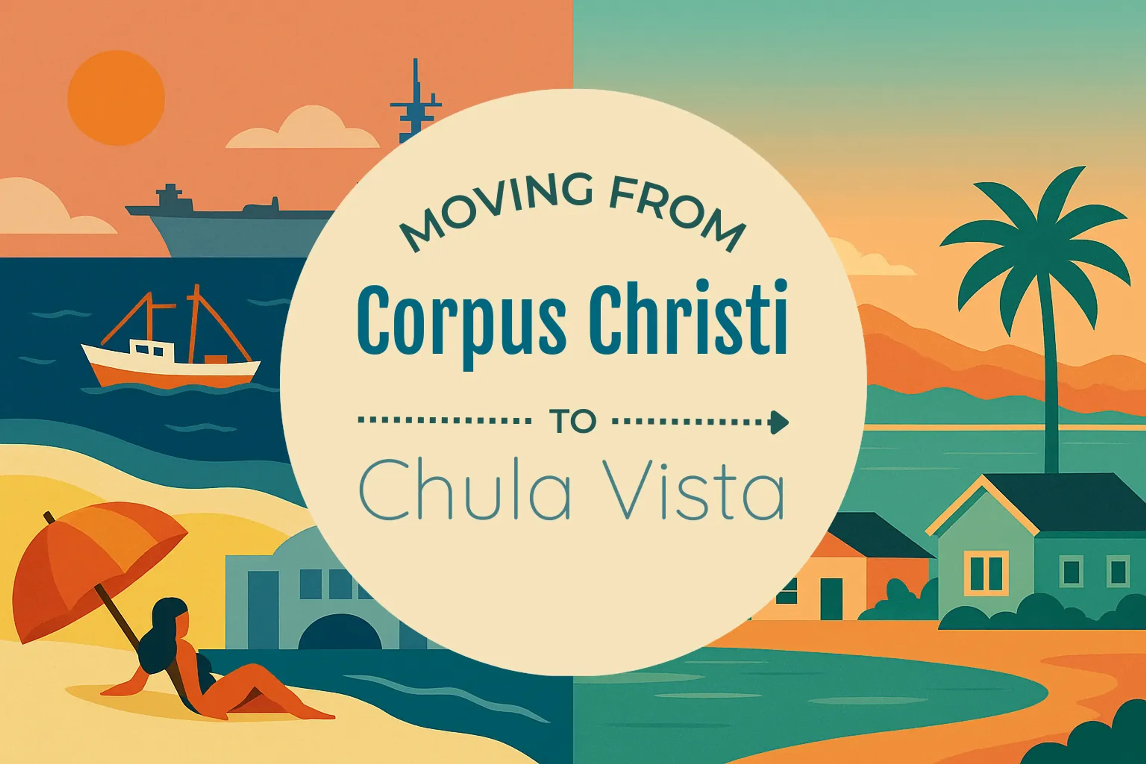 Side-by-side comparison of Corpus Christi to Chula Vista moving companies