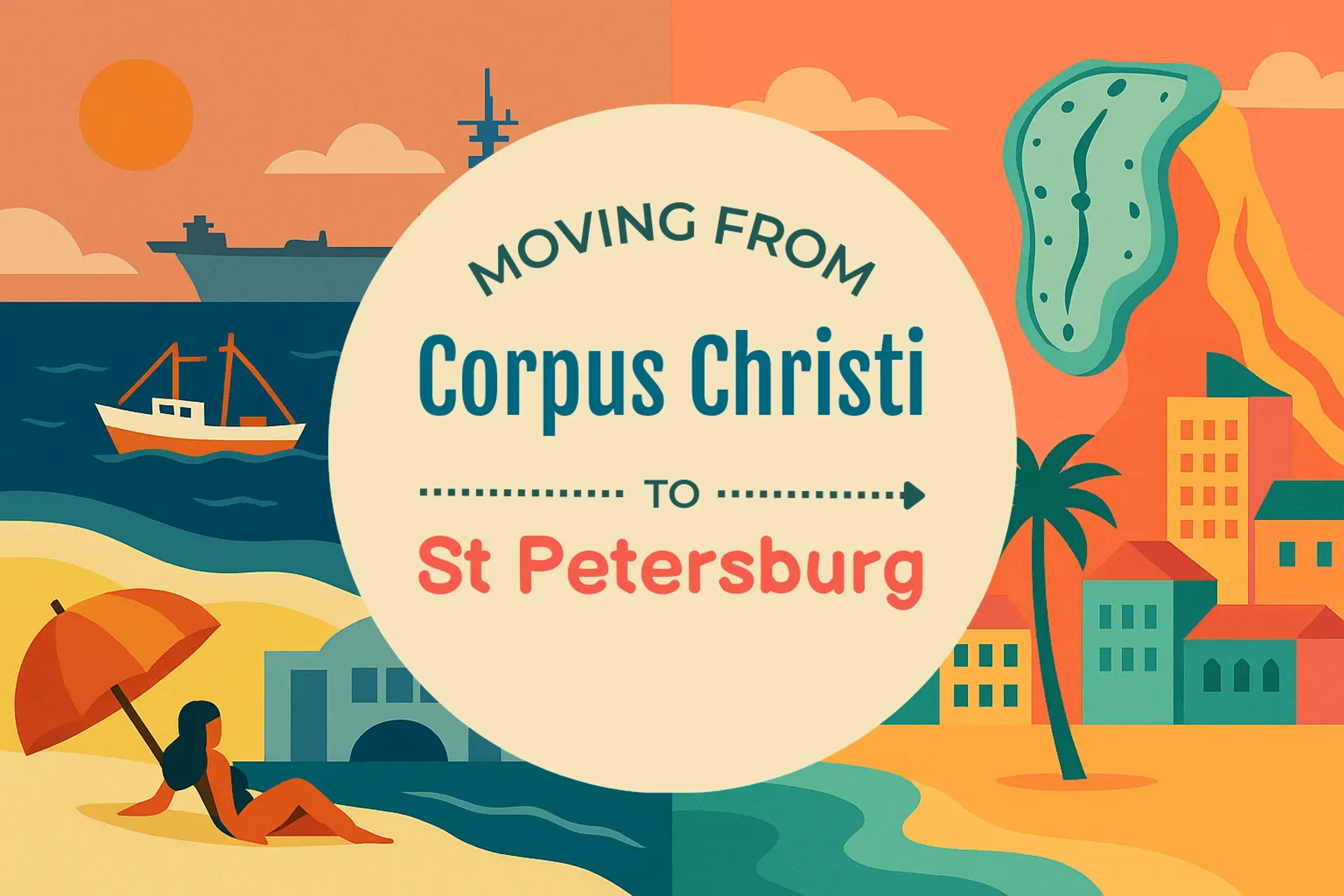 Side-by-side comparison of Corpus Christi to St. Petersburg moving companies