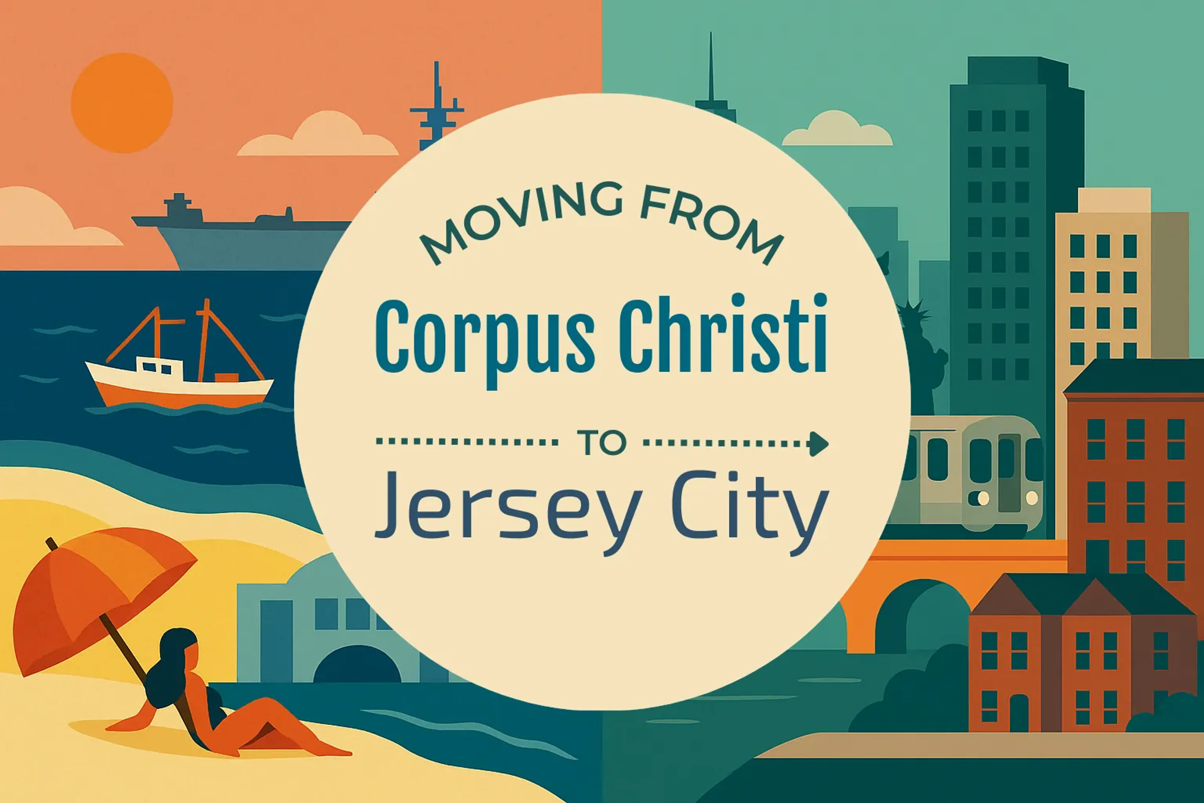 Side-by-side comparison of Corpus Christi to Jersey City moving companies
