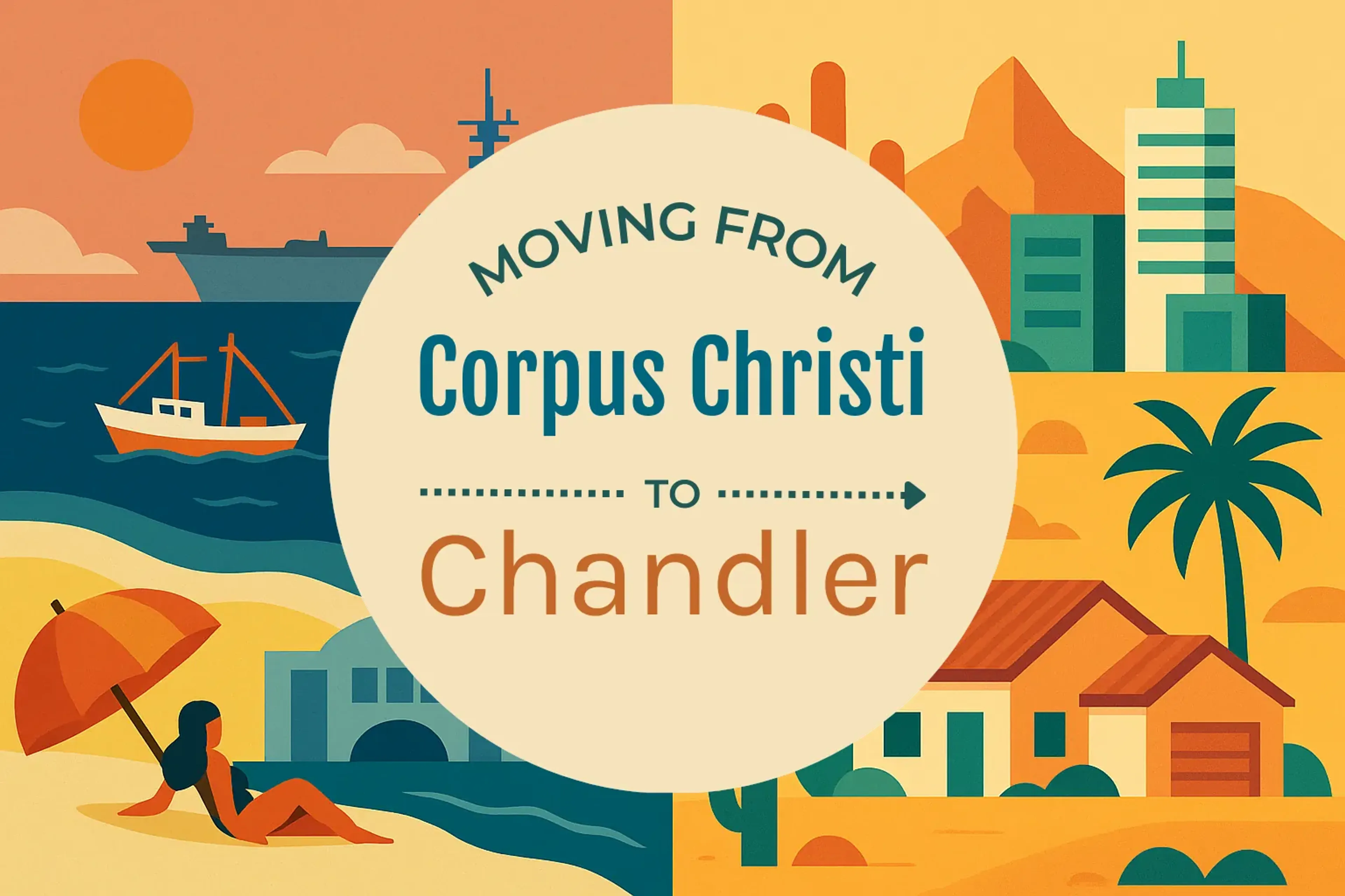 Side-by-side comparison of Corpus Christi to Chandler moving companies
