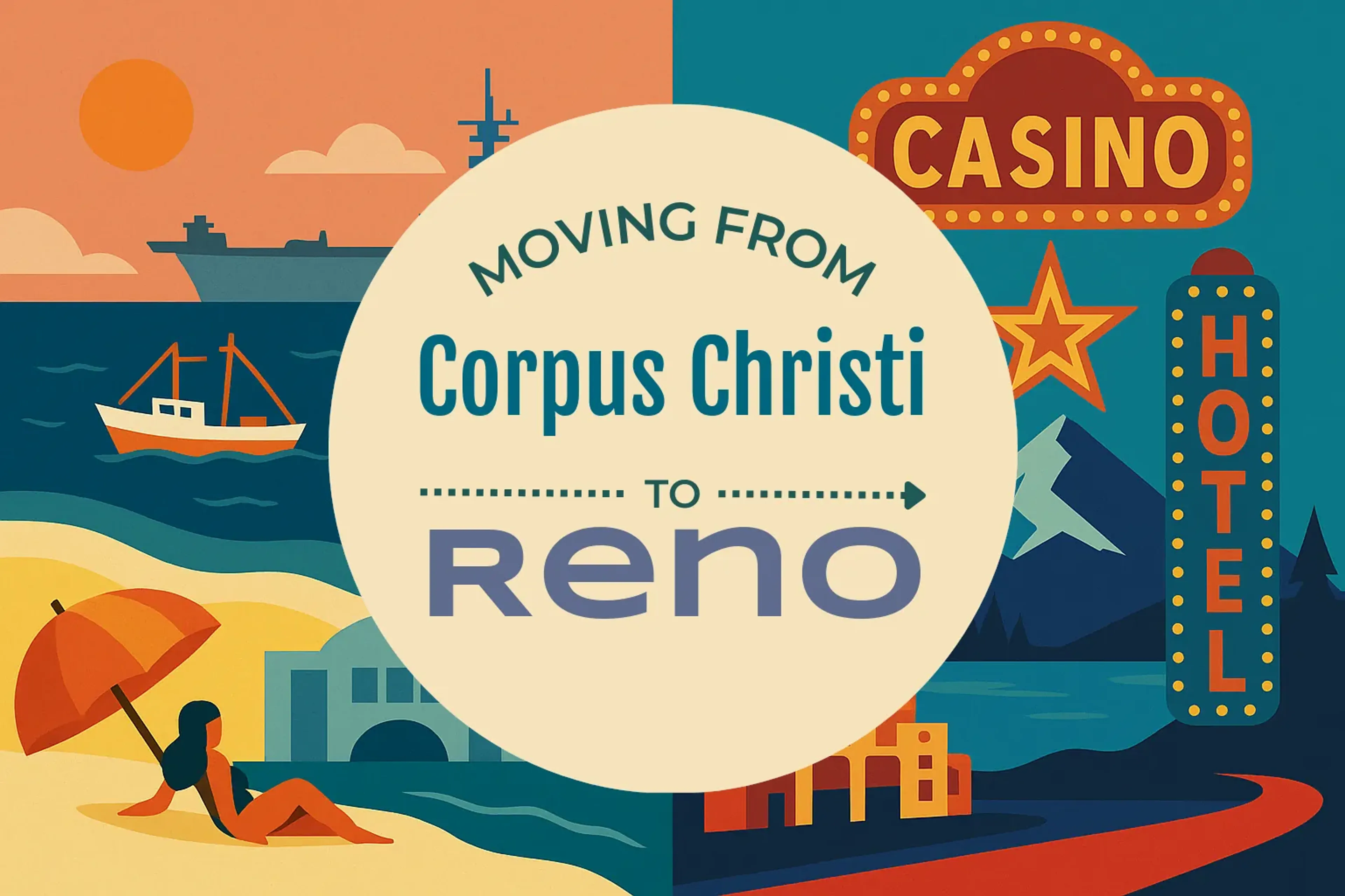 Side-by-side comparison of Corpus Christi to Reno moving companies