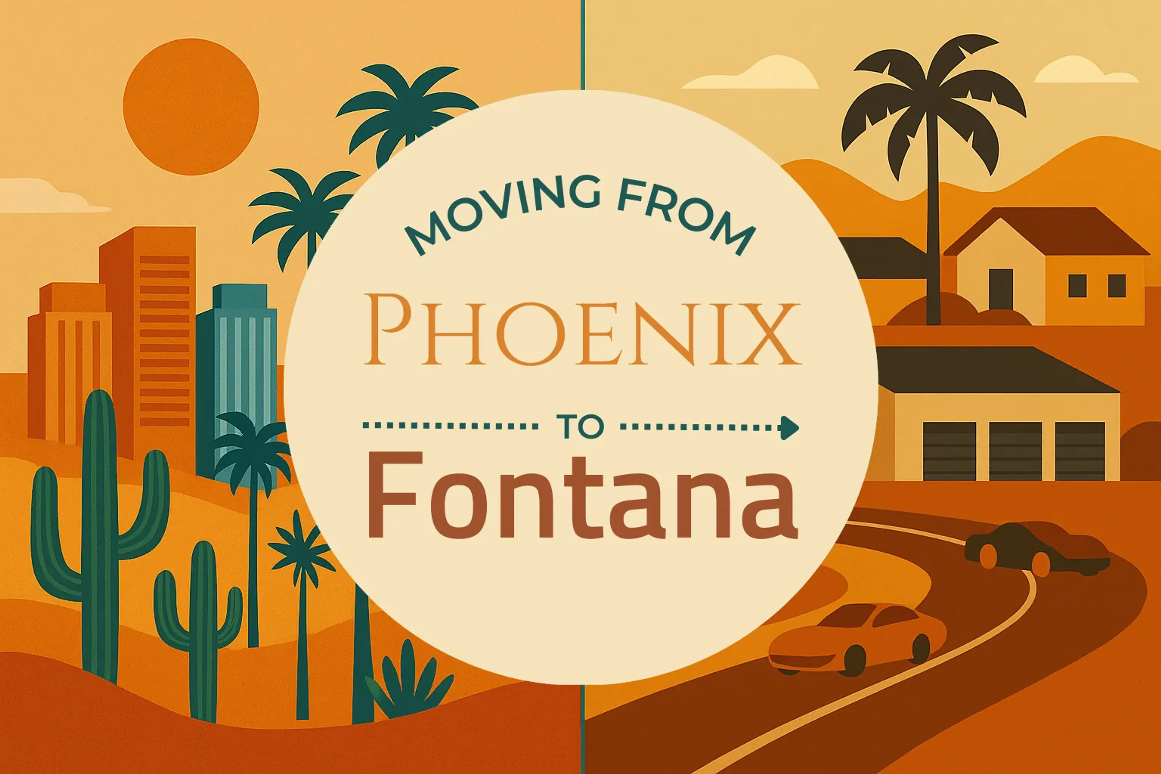 Side-by-side comparison of Phoenix to Fontana moving companies