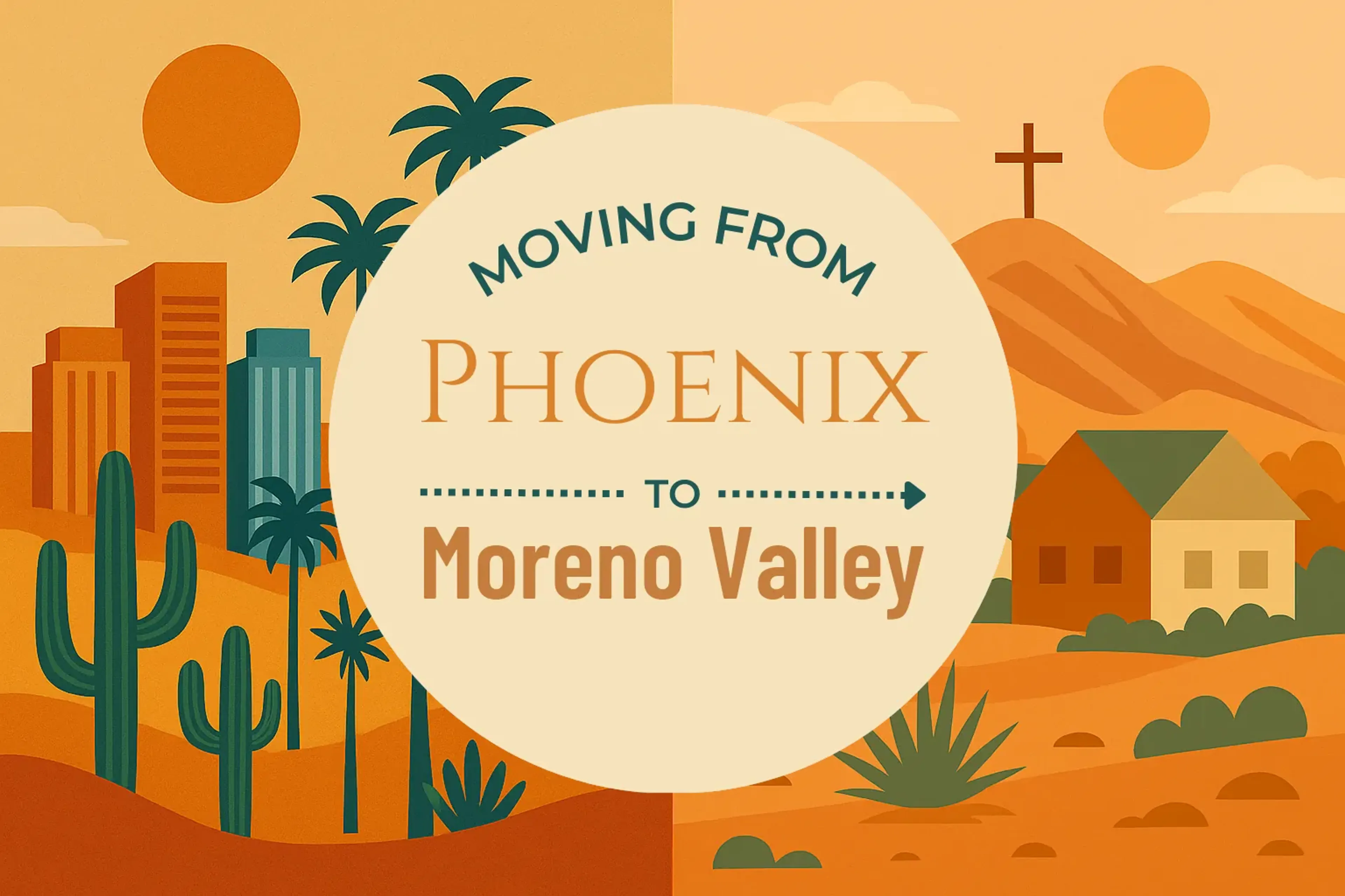 Side-by-side comparison of Phoenix to Moreno Valley moving companies