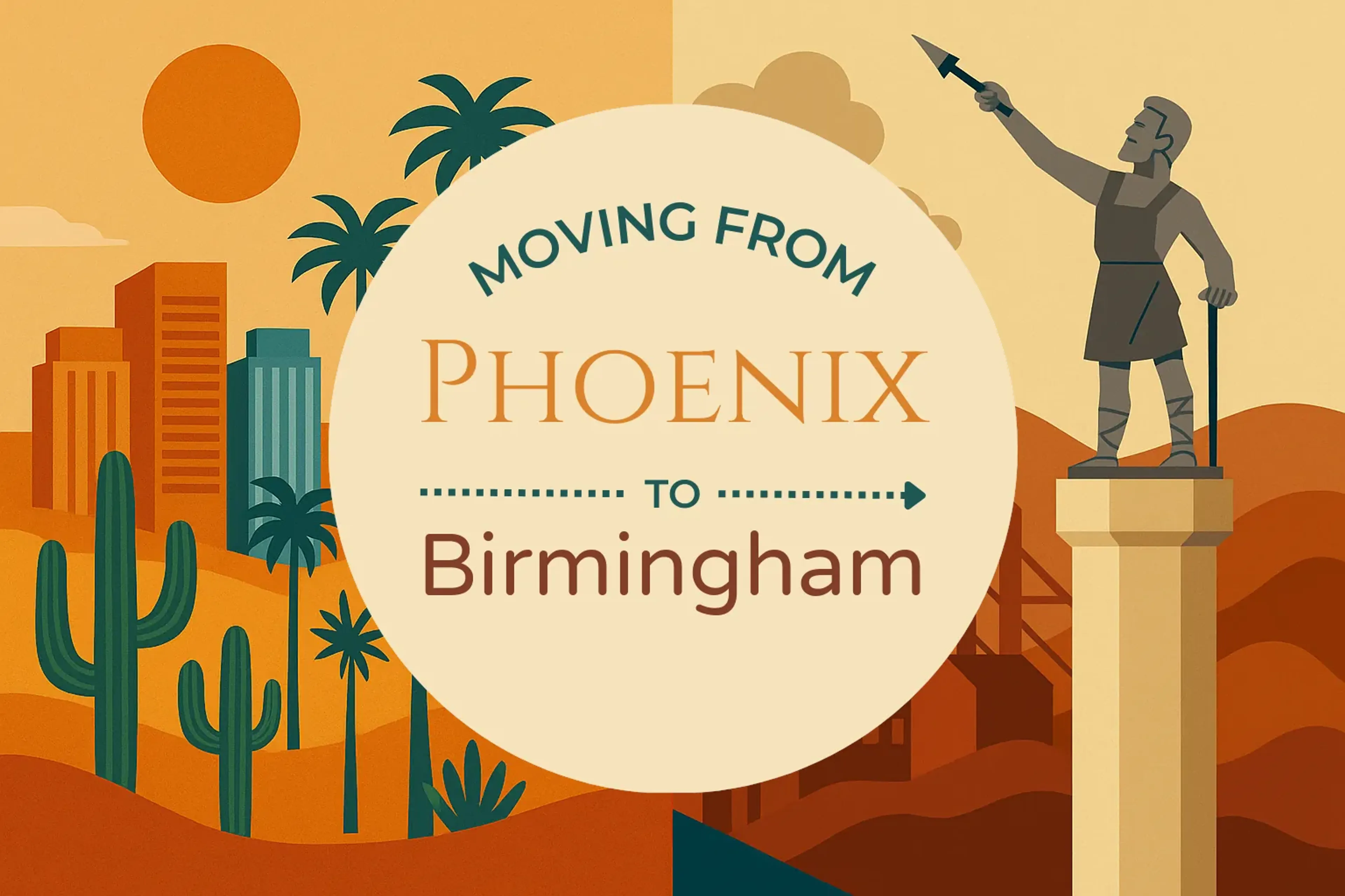 Side-by-side comparison of Phoenix to Birmingham moving companies