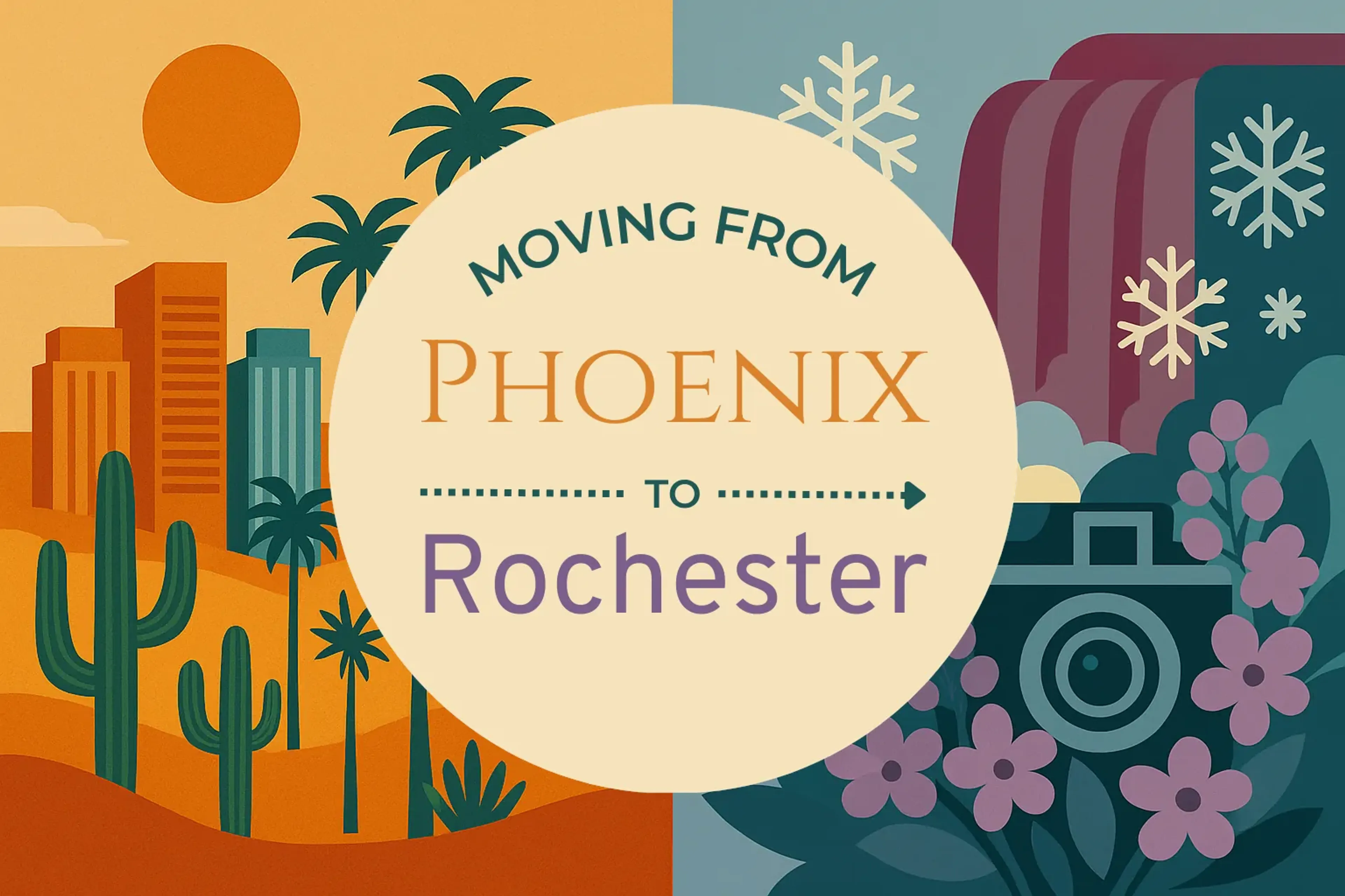 Side-by-side comparison of Phoenix to Rochester moving companies