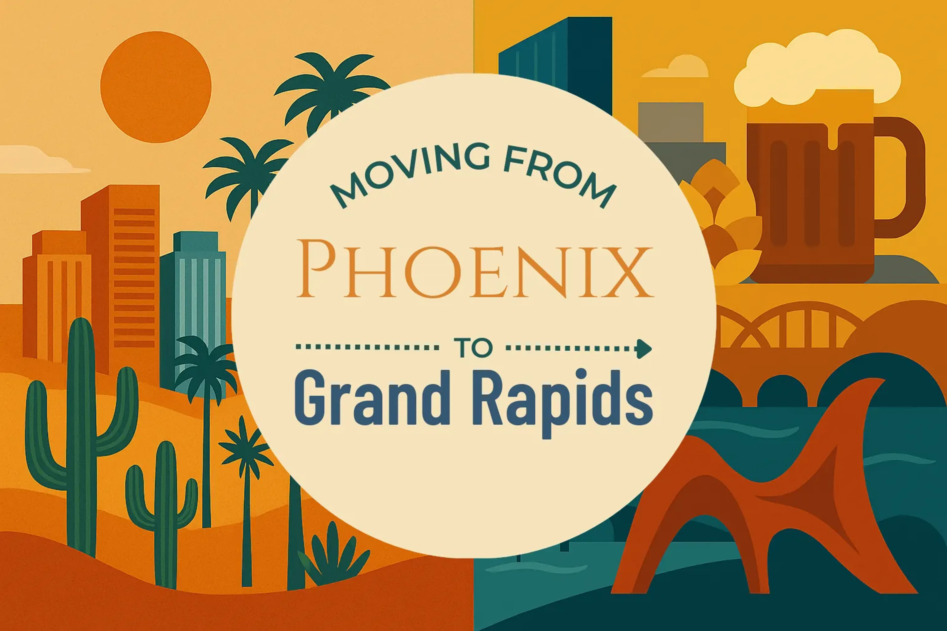 Side-by-side comparison of Phoenix to Grand Rapids moving companies