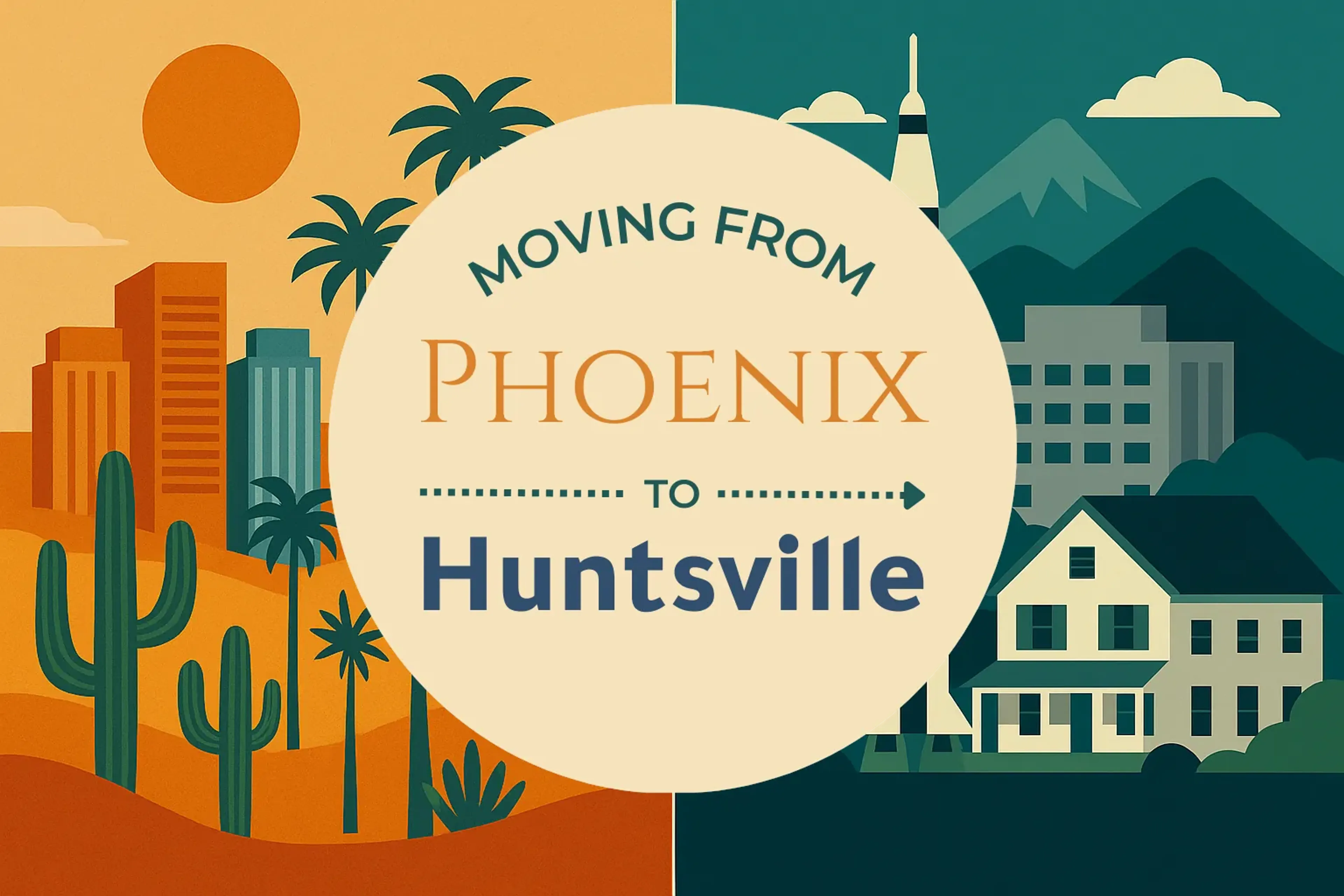 Side-by-side comparison of Phoenix to Huntsville moving companies