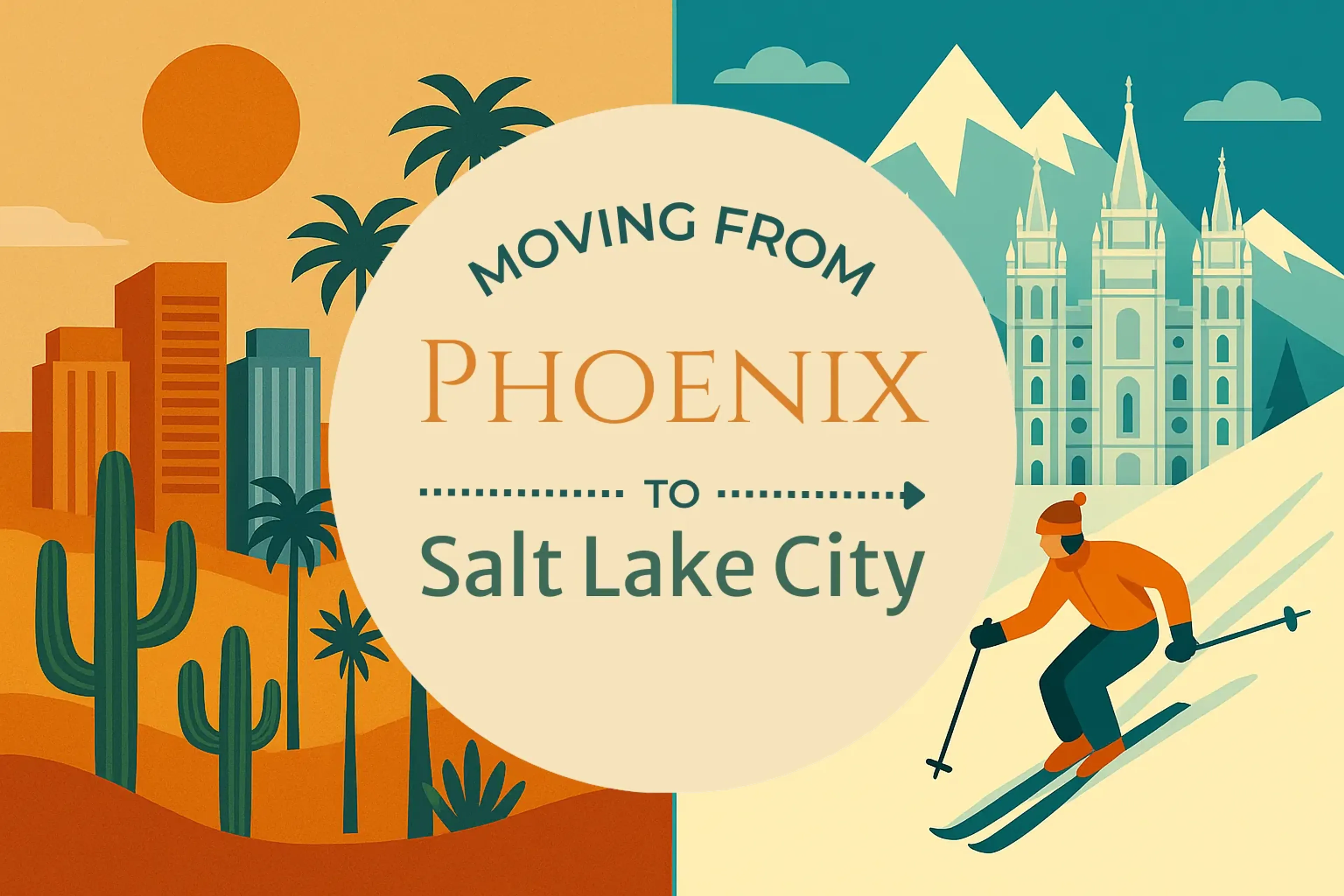 Side-by-side comparison of Phoenix to Salt Lake City moving companies