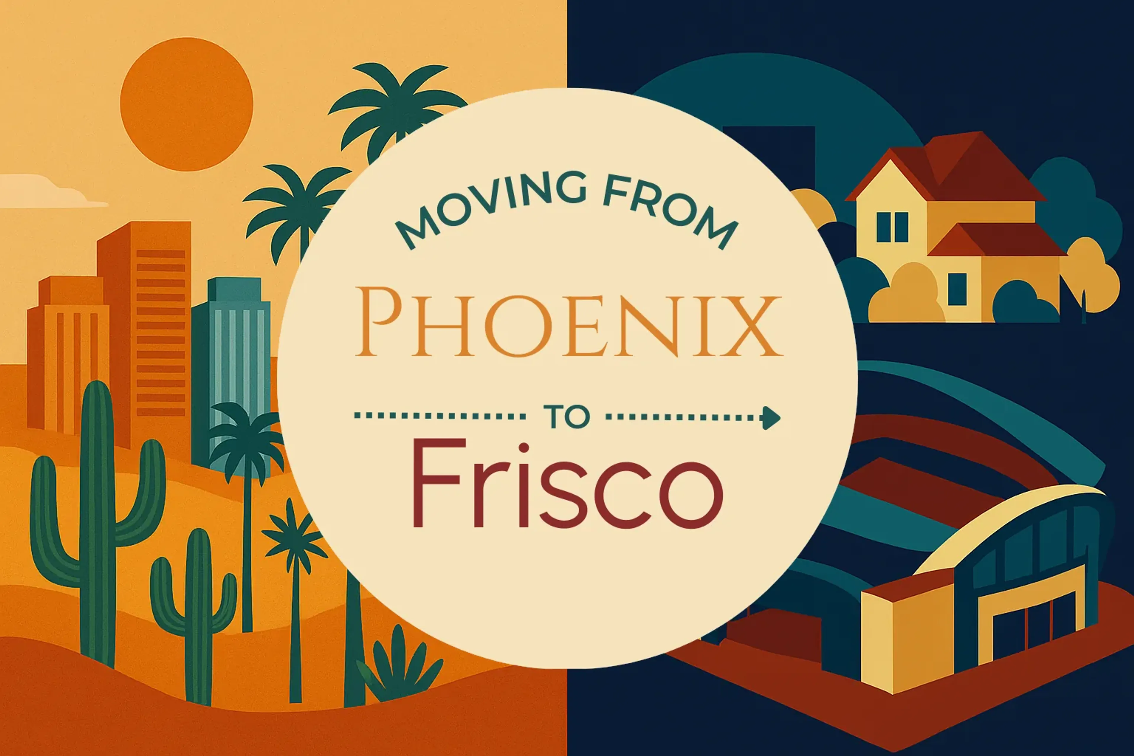 Side-by-side comparison of Phoenix to Frisco moving companies
