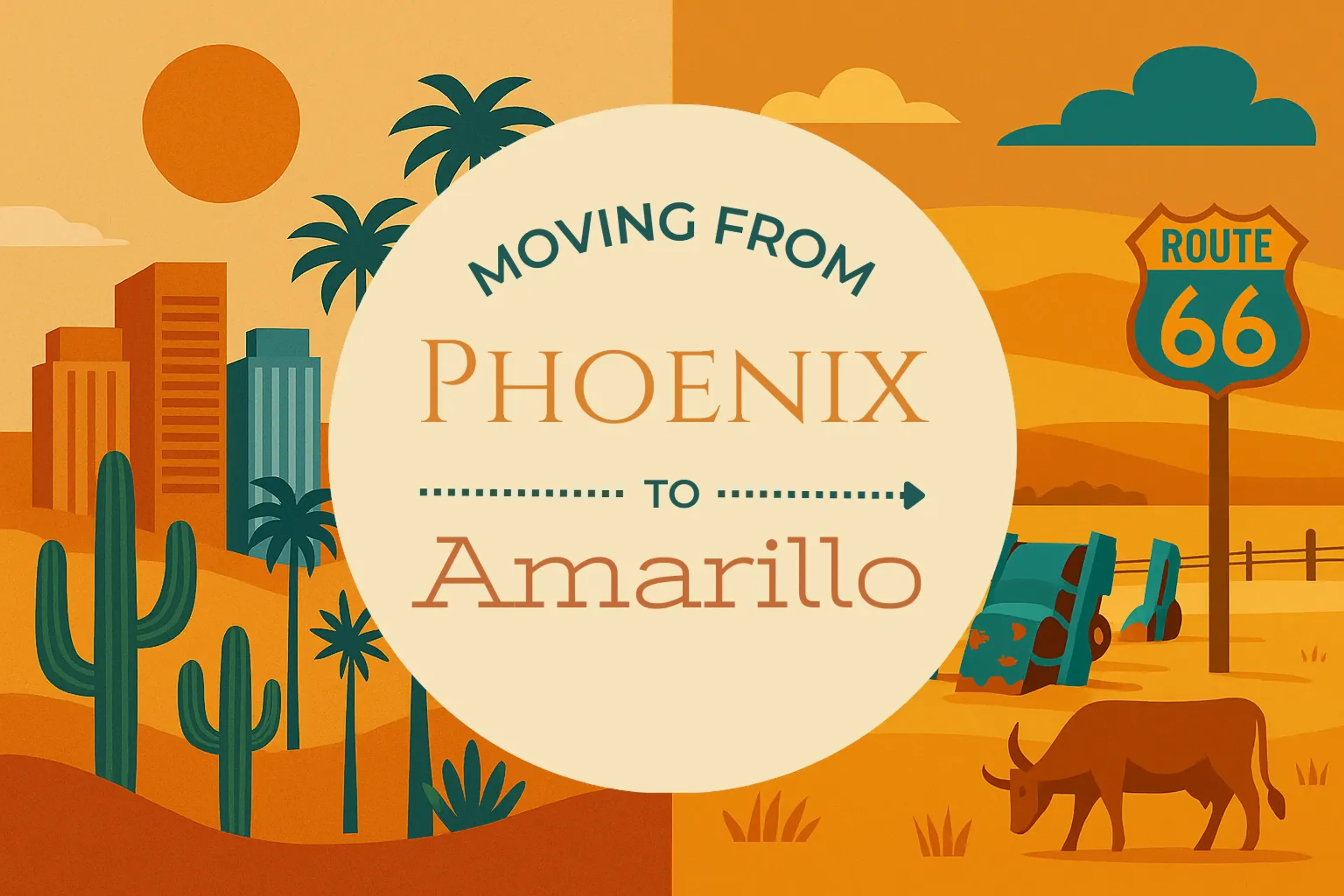 Side-by-side comparison of Phoenix to Amarillo moving companies