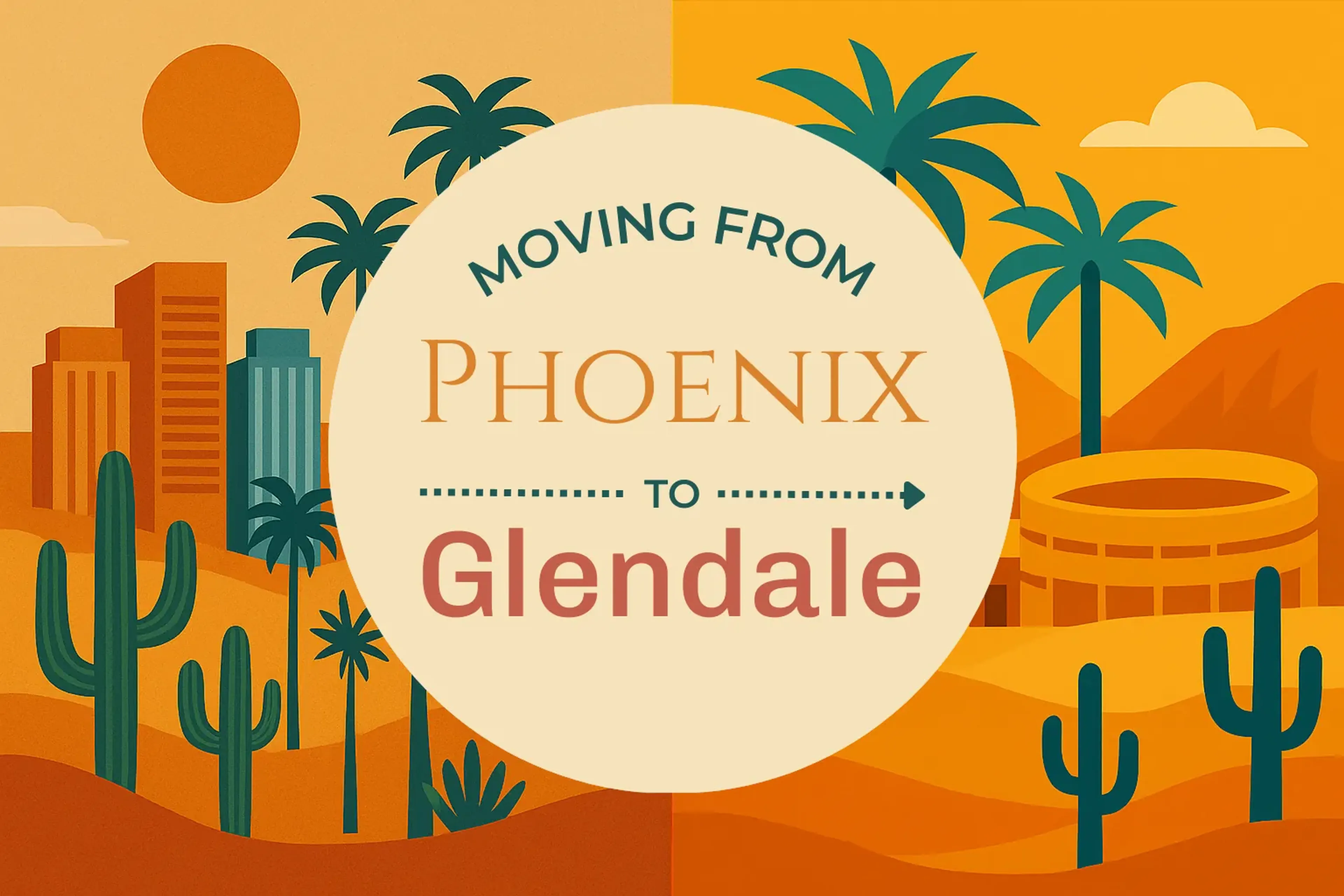 Side-by-side comparison of Phoenix to Glendale moving companies