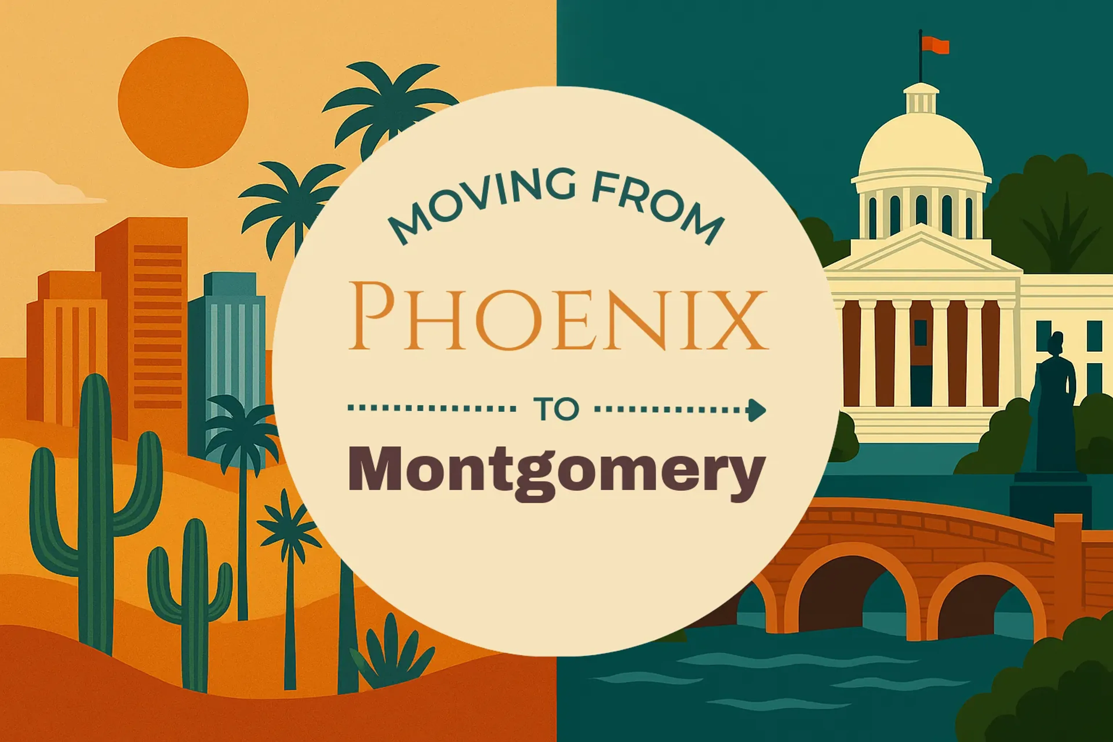 Side-by-side comparison of Phoenix to Montgomery moving companies