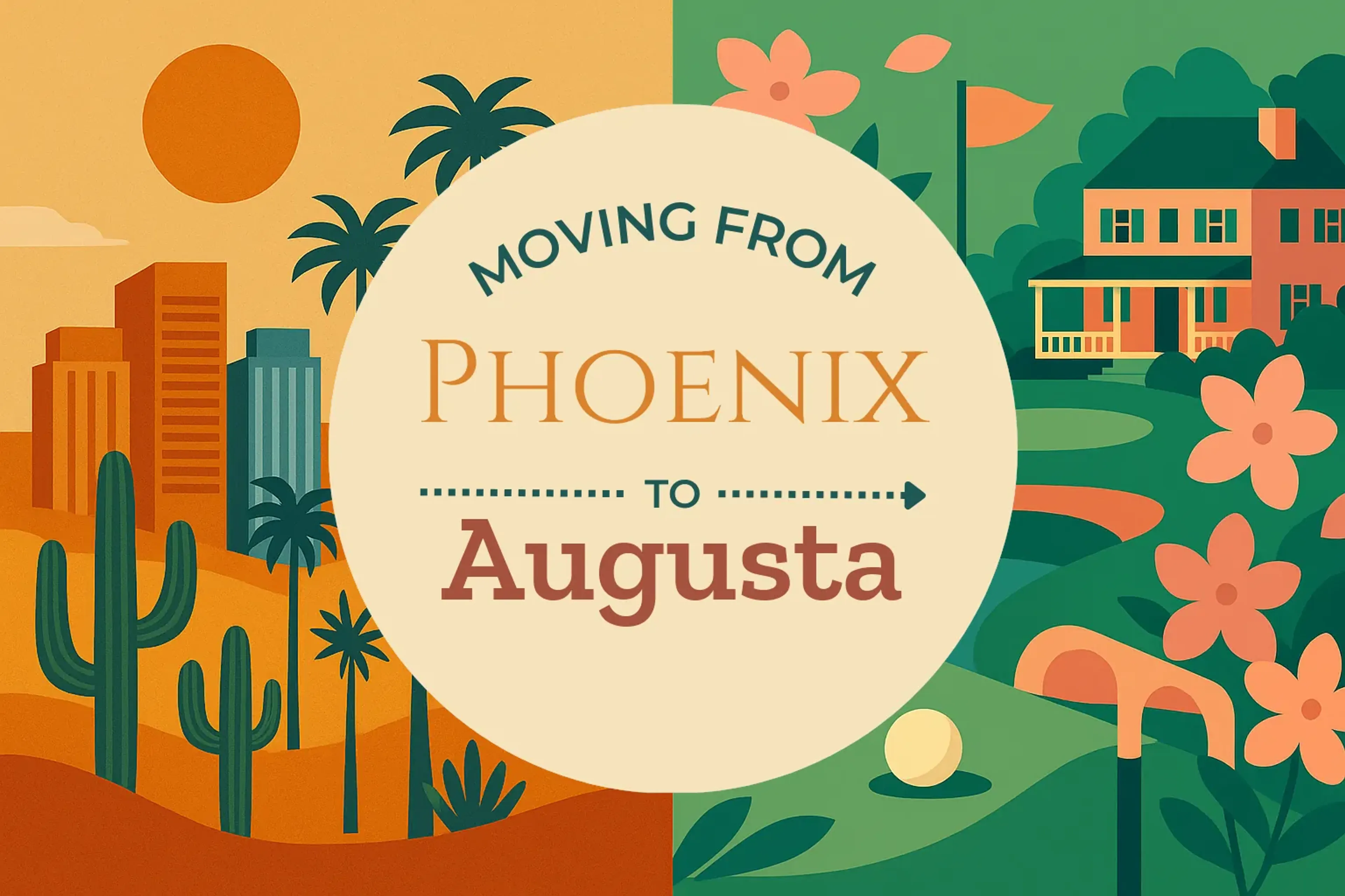 Side-by-side comparison of Phoenix to Augusta moving companies