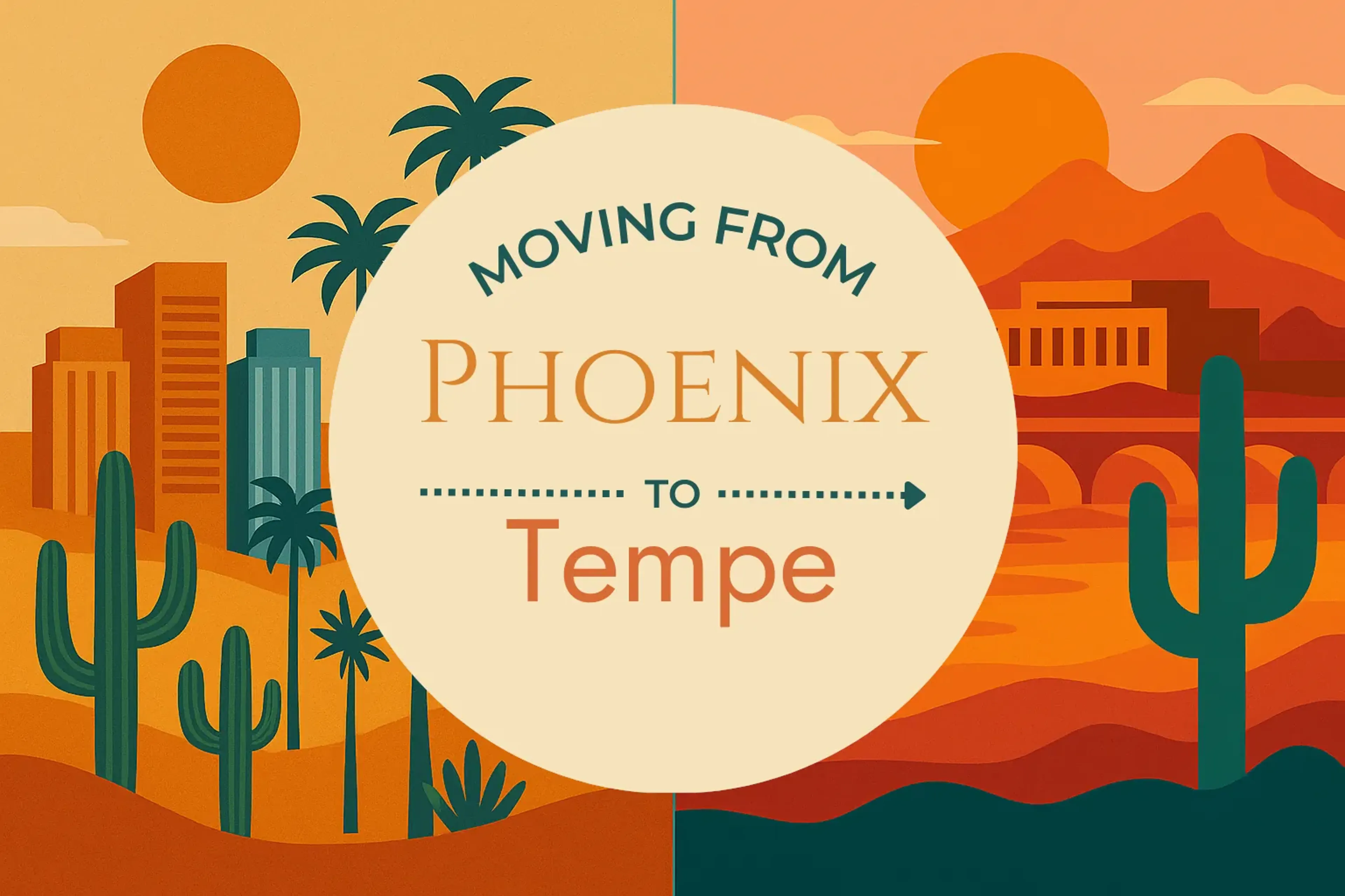 Side-by-side comparison of Phoenix to Tempe moving companies