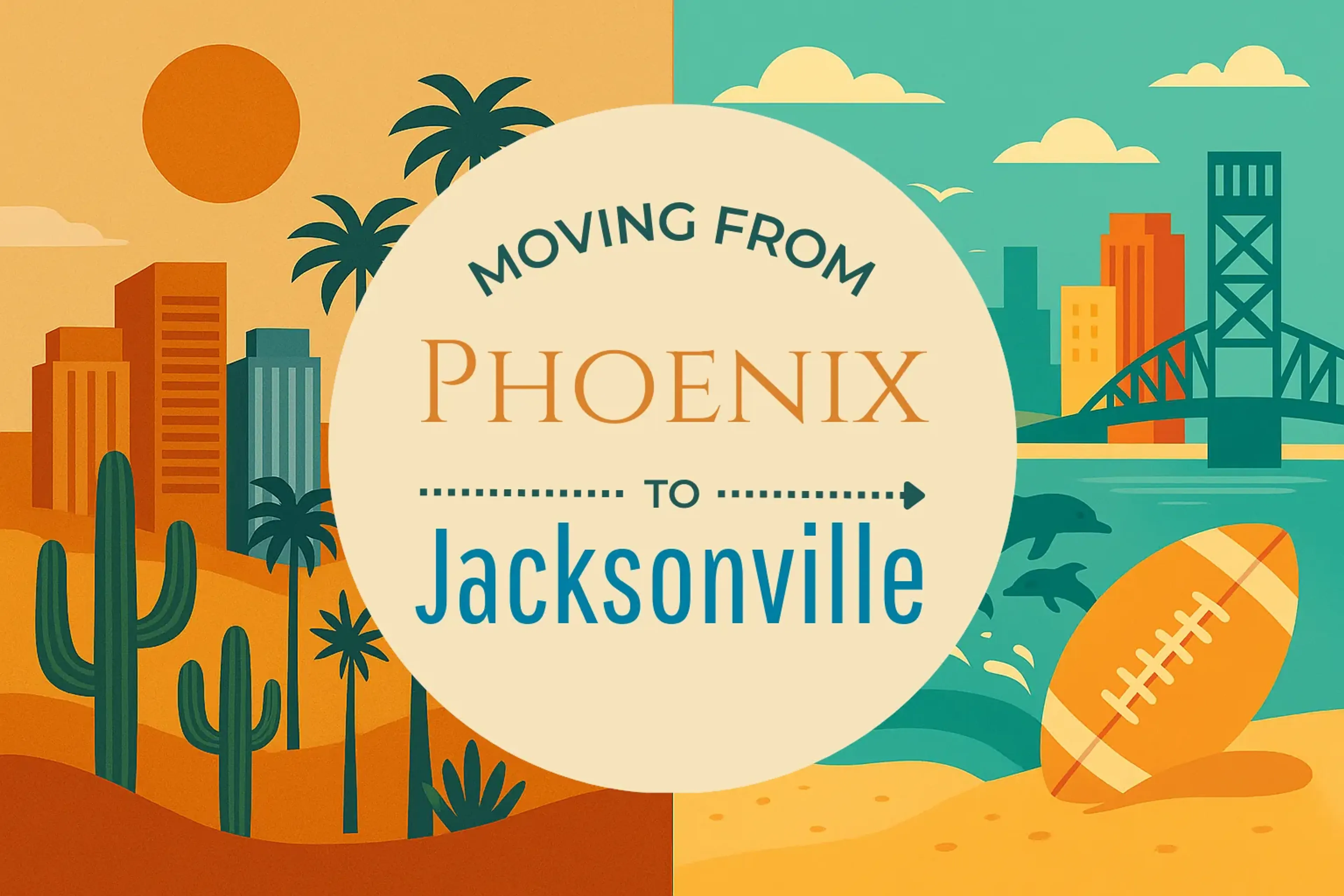 Side-by-side comparison of Phoenix to Jacksonville moving companies