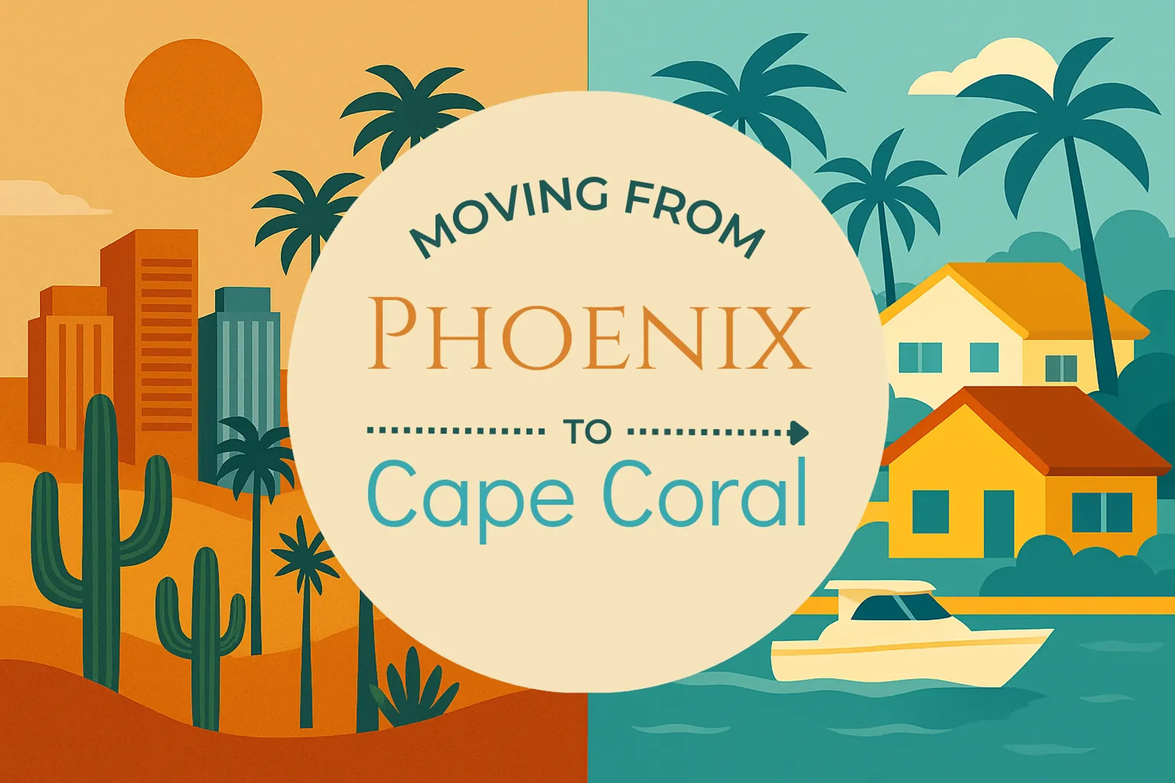 Side-by-side comparison of Phoenix to Cape Coral moving companies