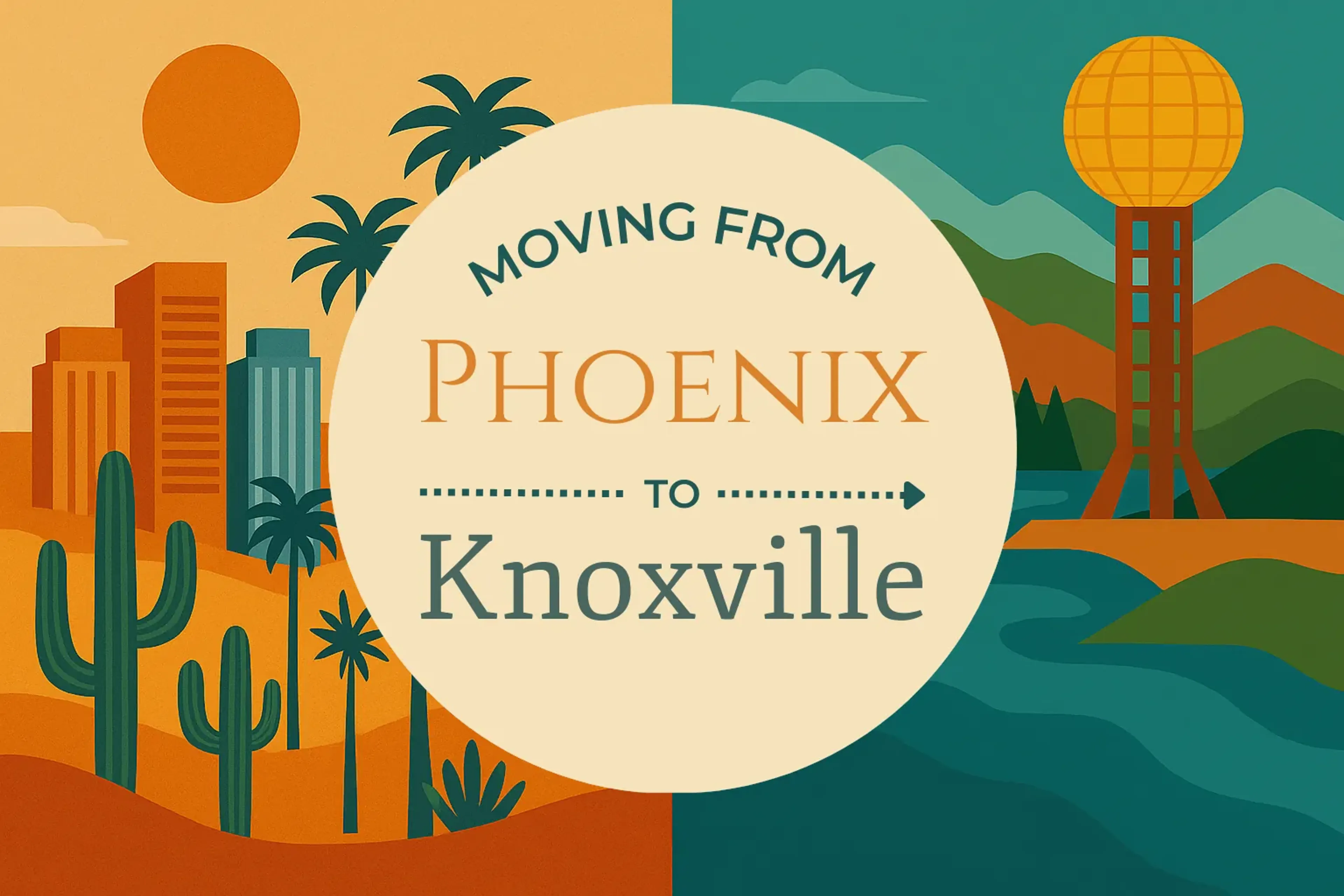 Side-by-side comparison of Phoenix to Knoxville moving companies