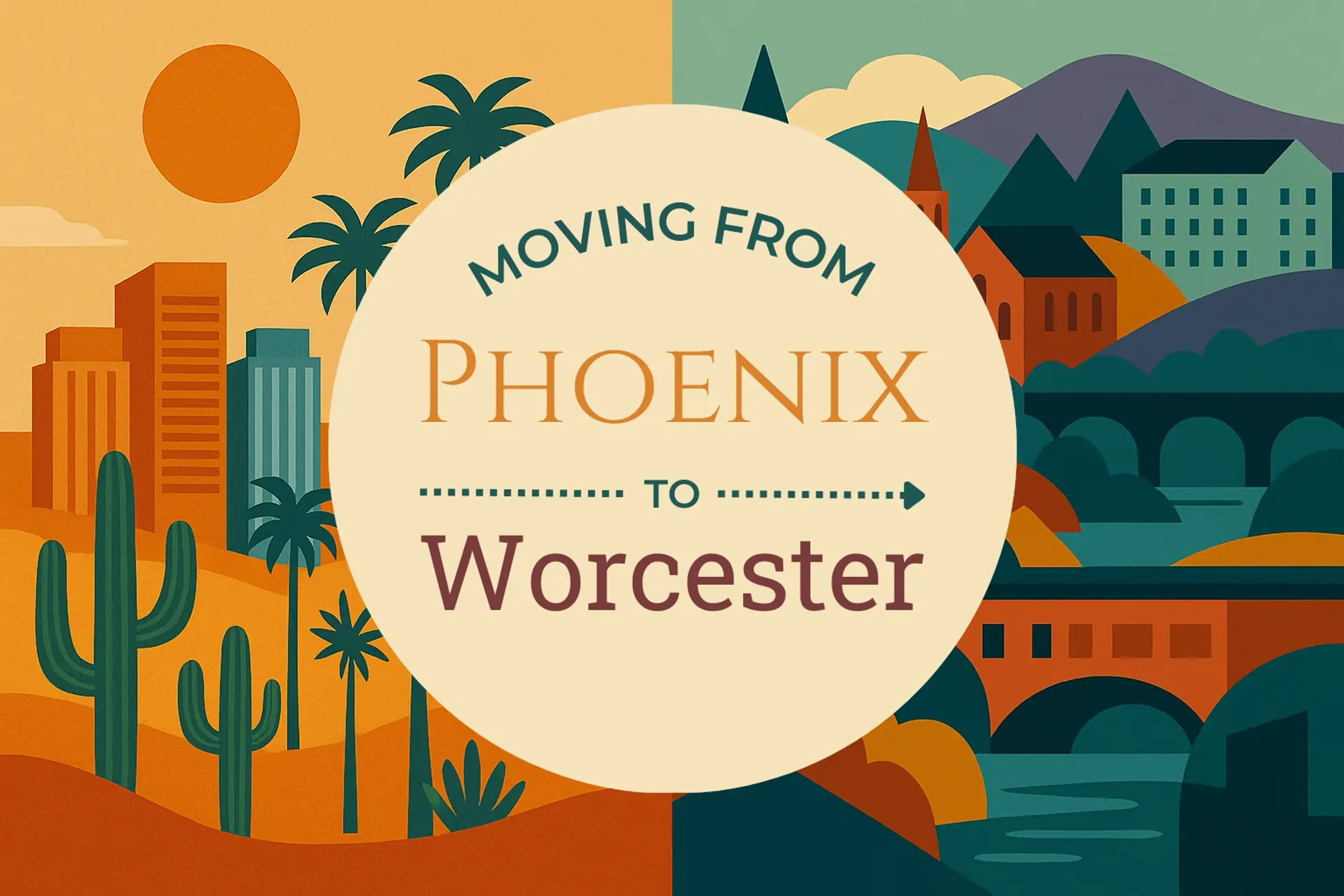 Side-by-side comparison of Phoenix to Worcester moving companies