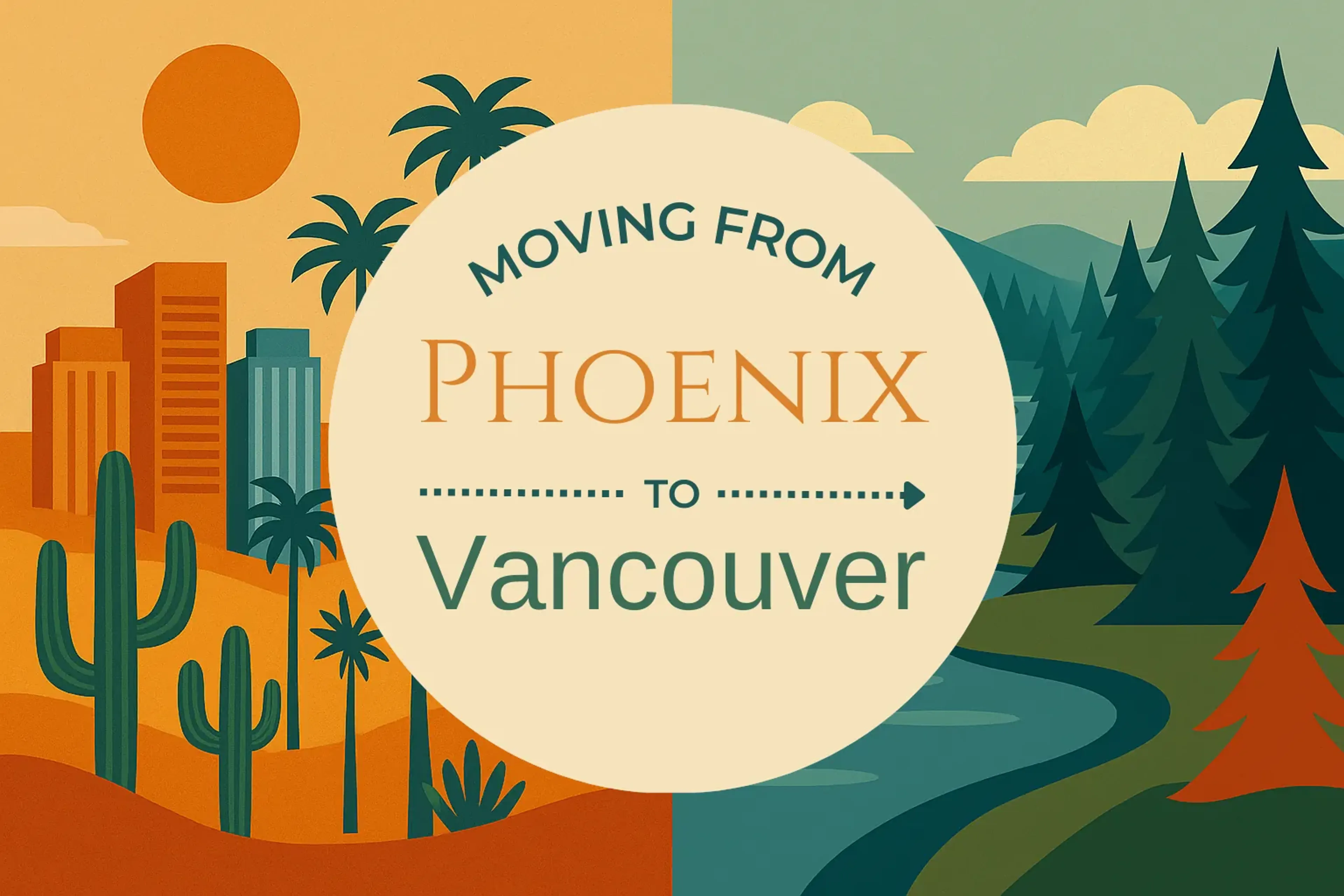 Side-by-side comparison of Phoenix to Vancouver moving companies