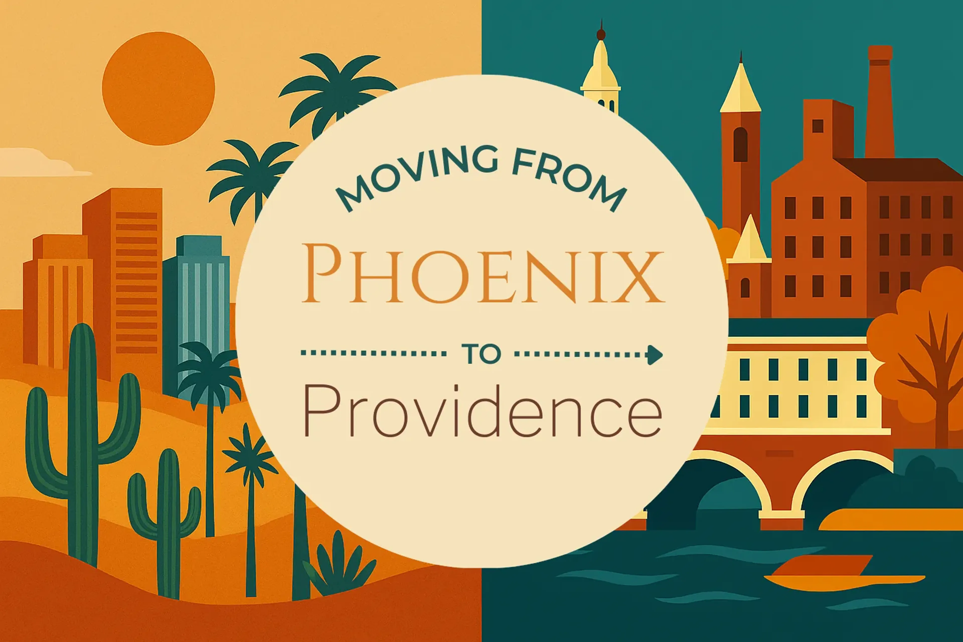 Side-by-side comparison of Phoenix to Providence moving companies