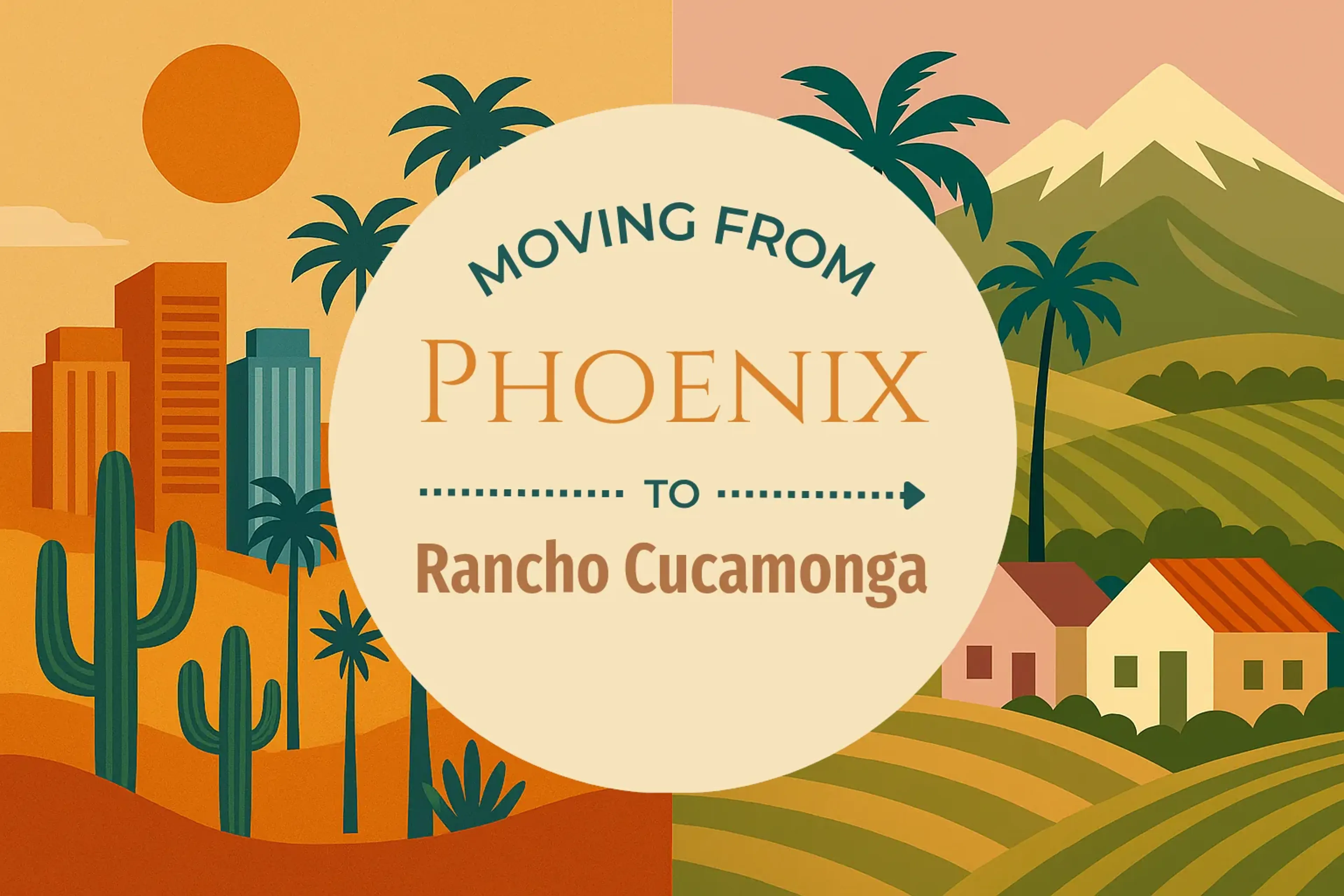 Side-by-side comparison of Phoenix to Rancho Cucamonga moving companies