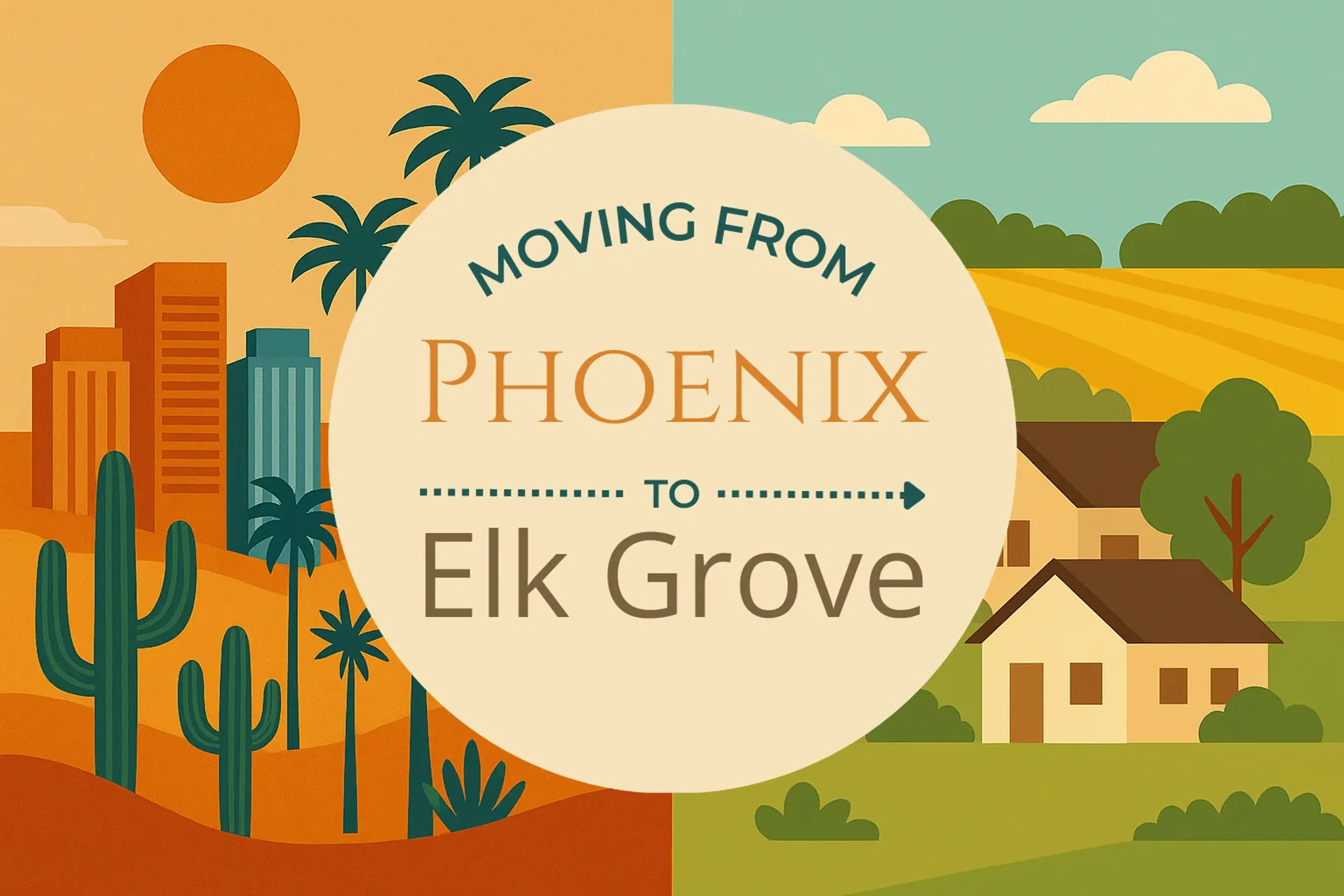 Side-by-side comparison of Phoenix to Elk Grove moving companies