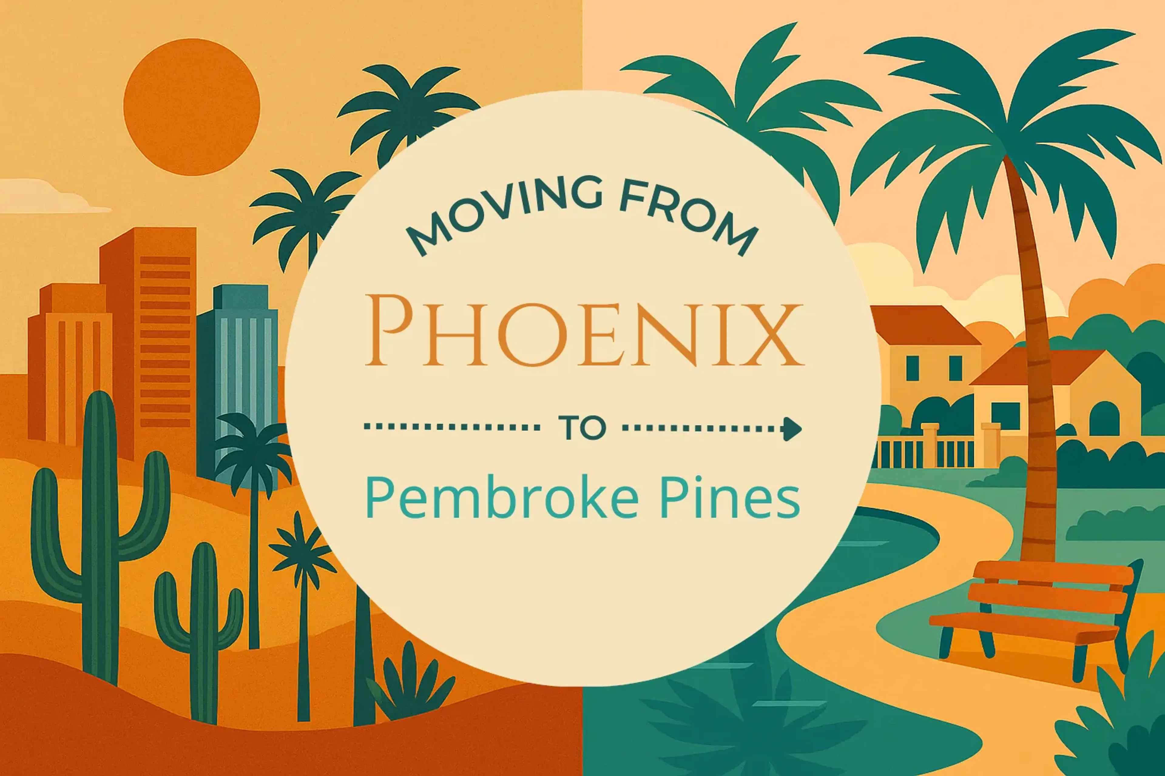 Side-by-side comparison of Phoenix to Pembroke Pines moving companies