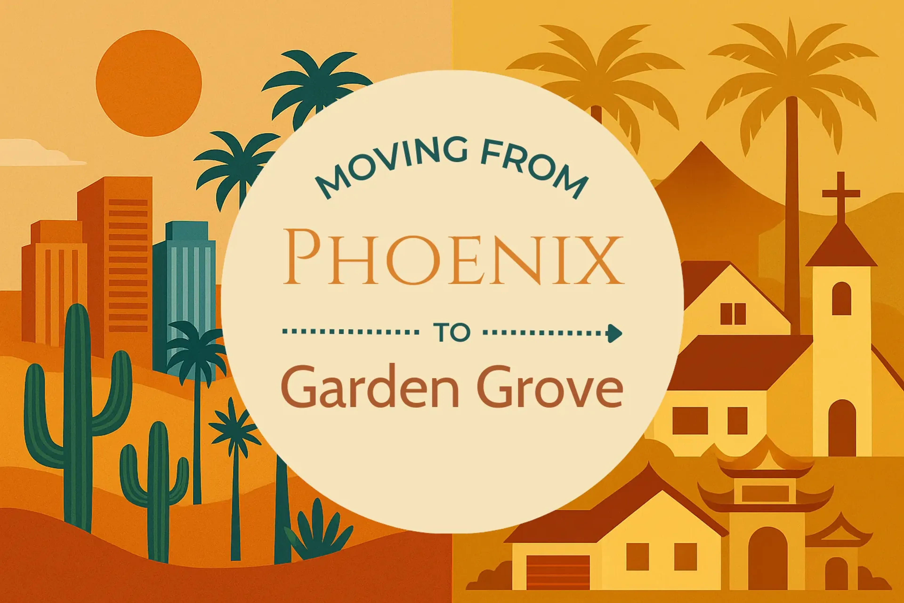 Side-by-side comparison of Phoenix to Garden Grove moving companies