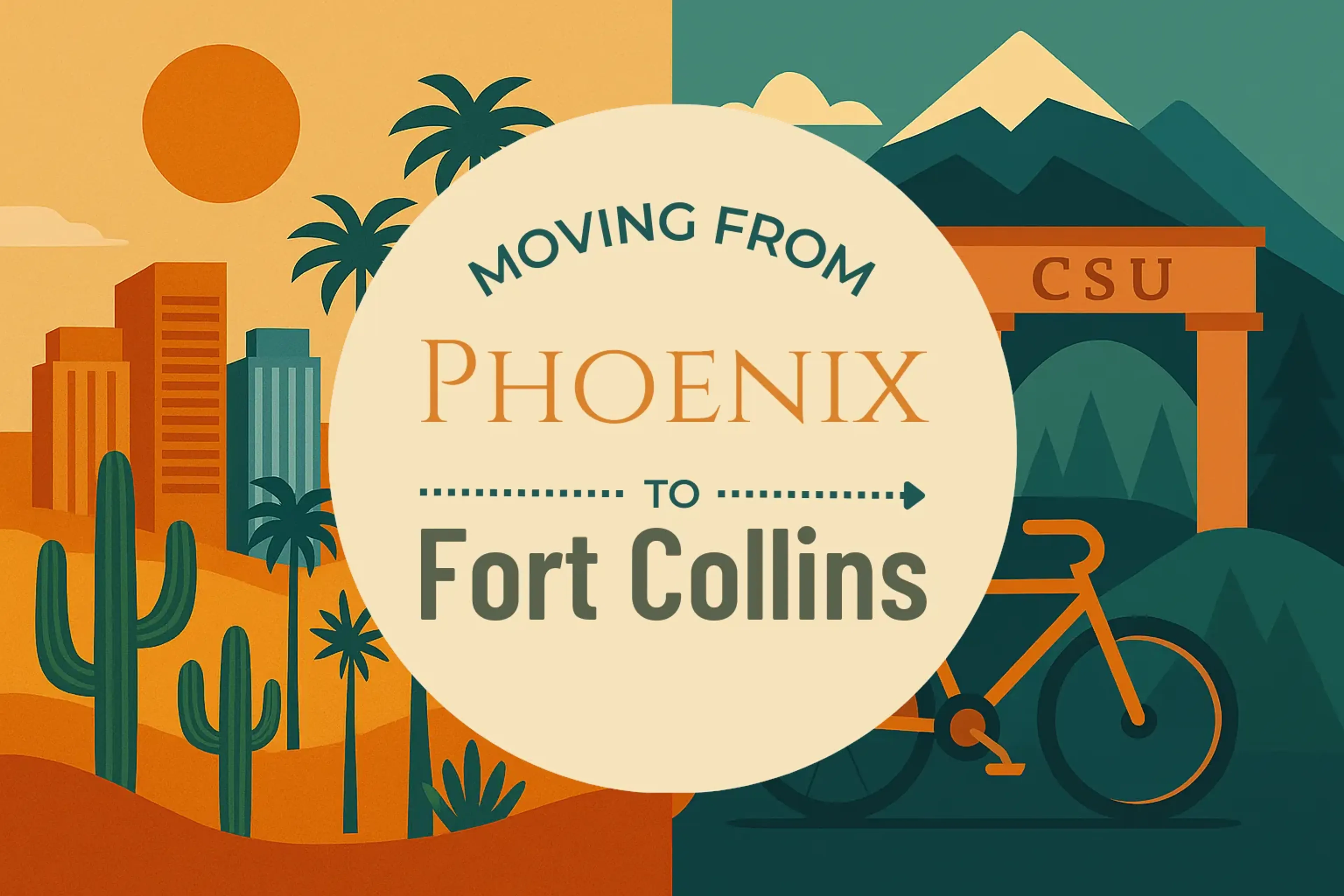 Side-by-side comparison of Phoenix to Fort Collins moving companies