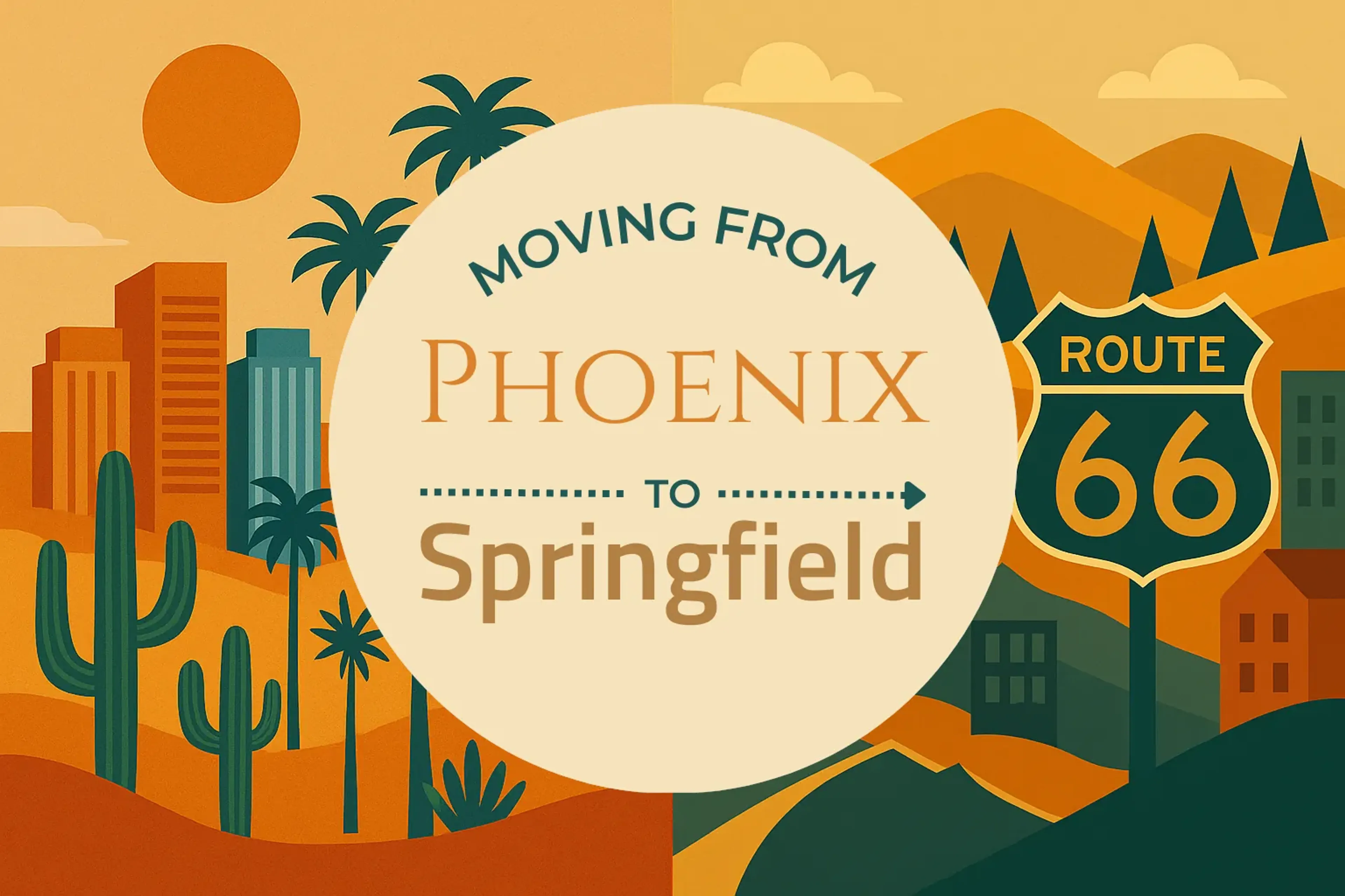 Side-by-side comparison of Phoenix to Springfield moving companies