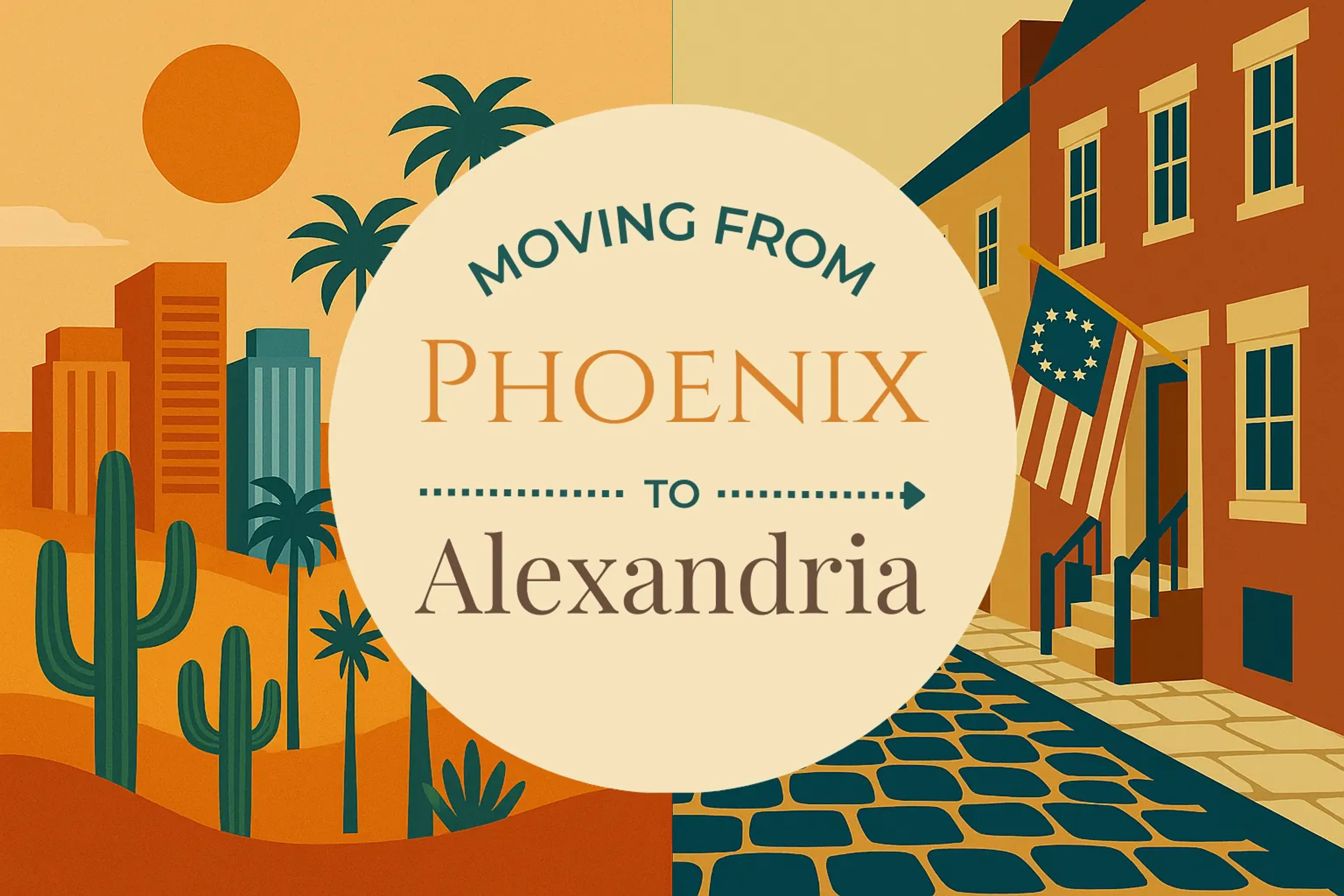 Side-by-side comparison of Phoenix to Alexandria moving companies
