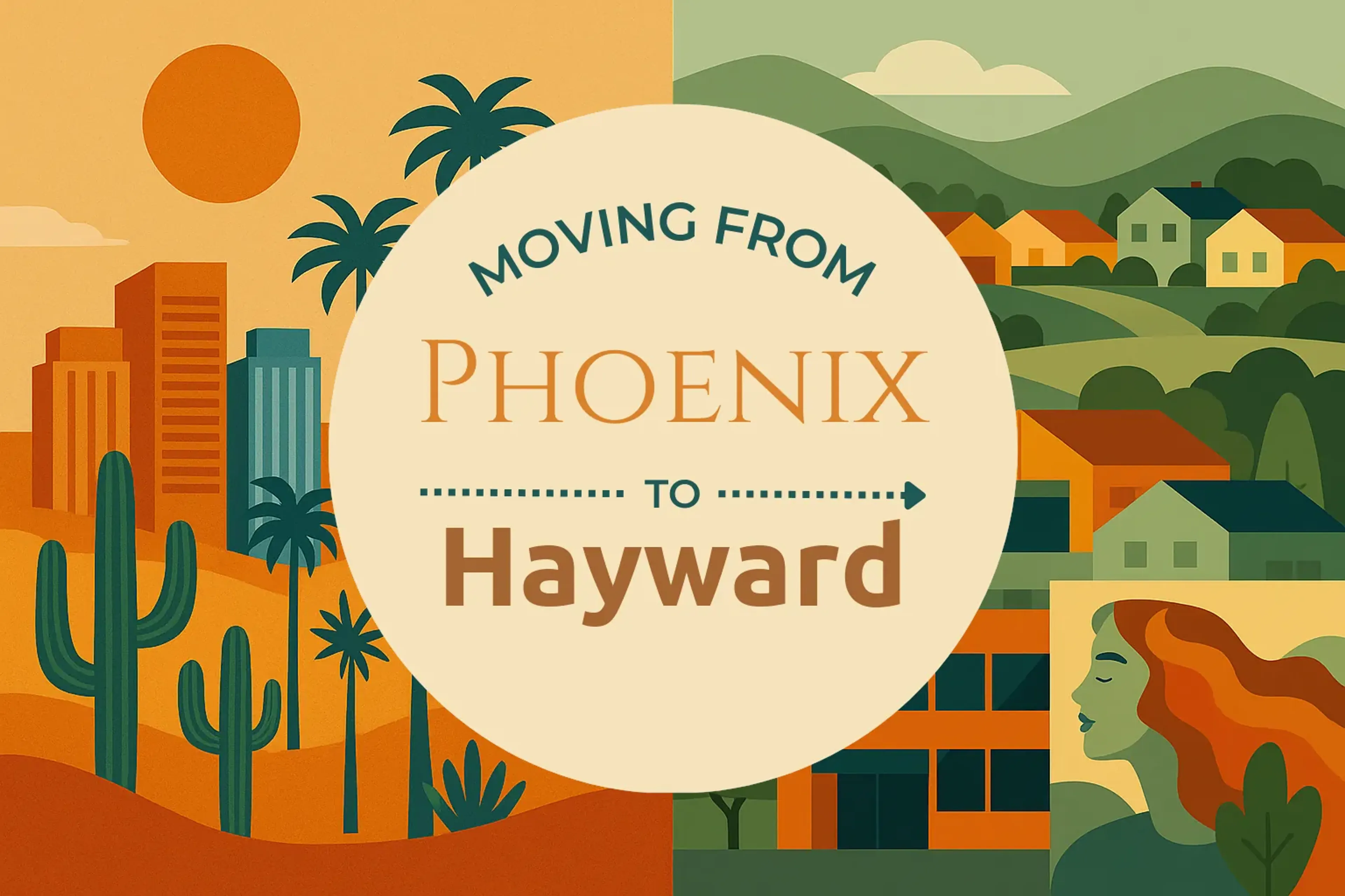 Side-by-side comparison of Phoenix to Hayward moving companies
