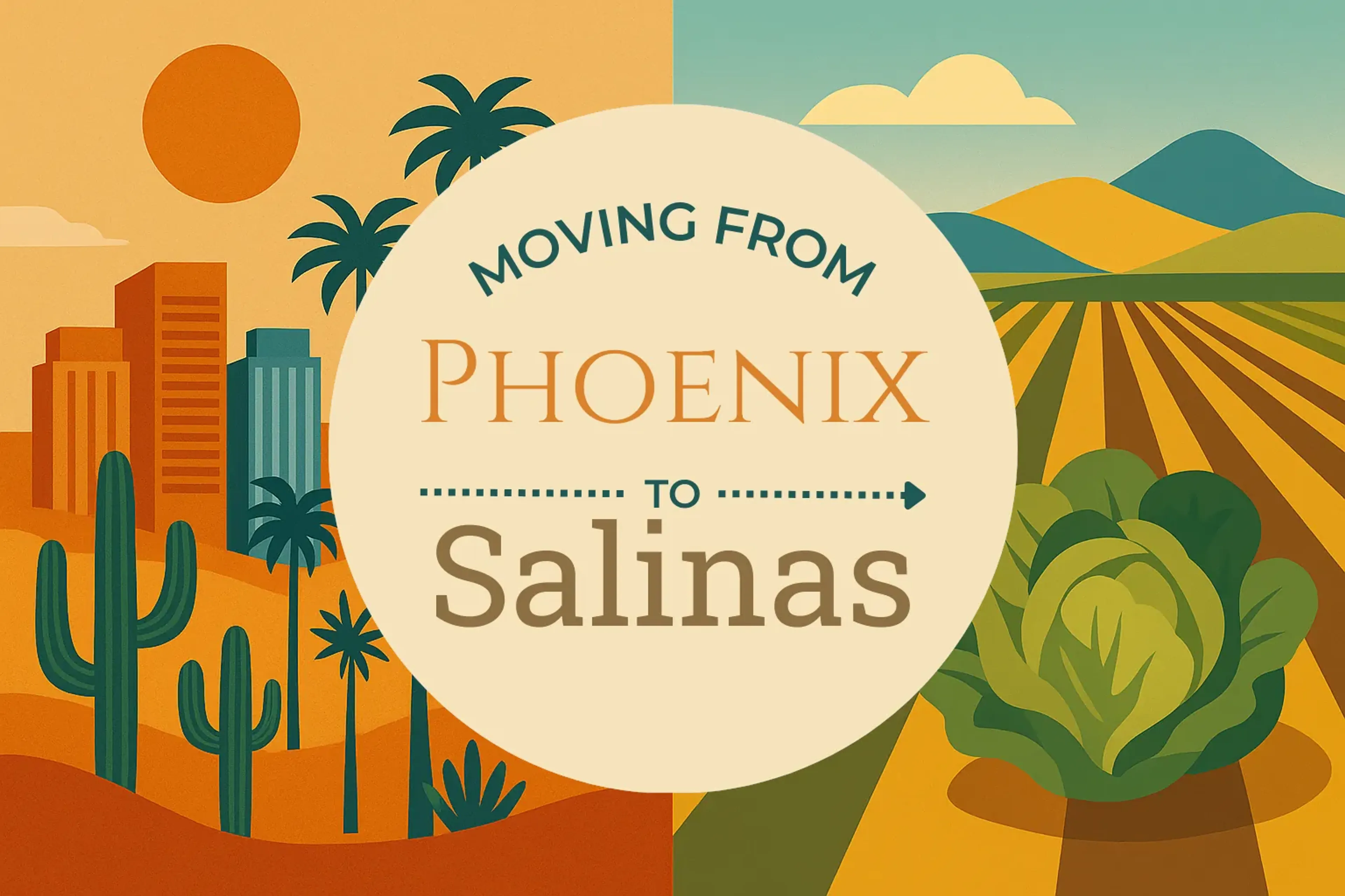 Side-by-side comparison of Phoenix to Salinas moving companies