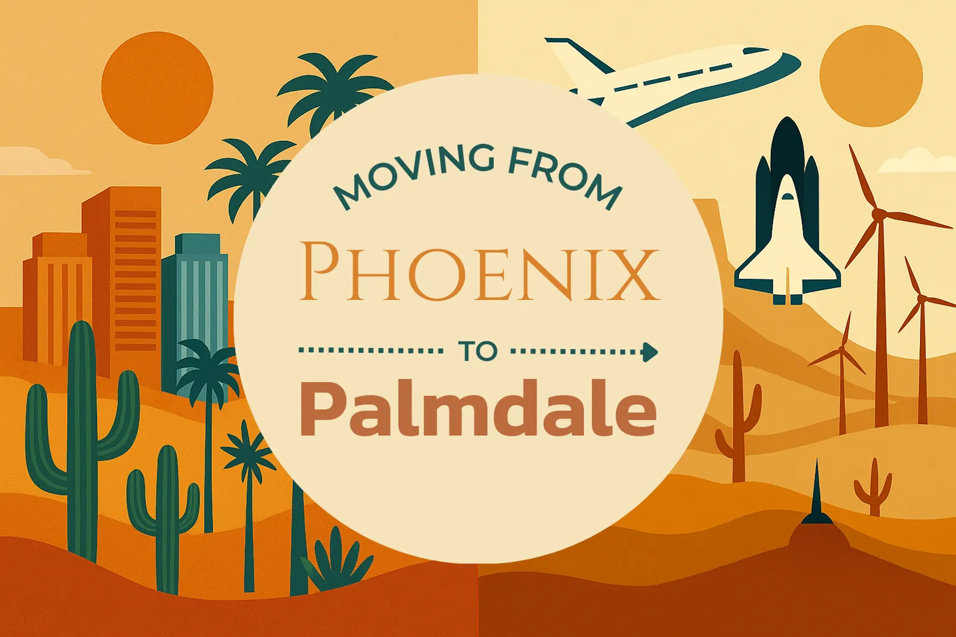 Side-by-side comparison of Phoenix to Palmdale moving companies