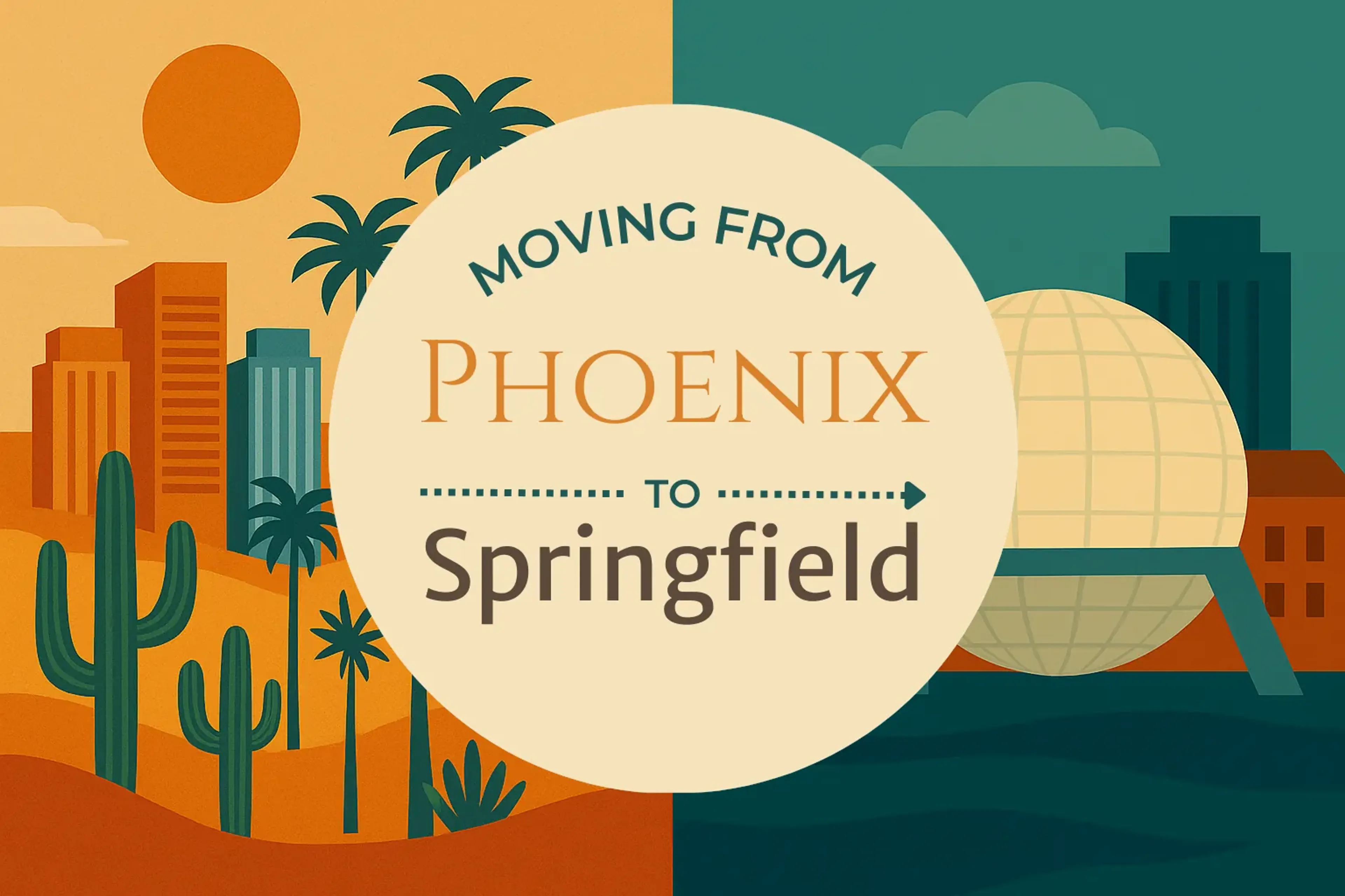 Side-by-side comparison of Phoenix to Springfield moving companies