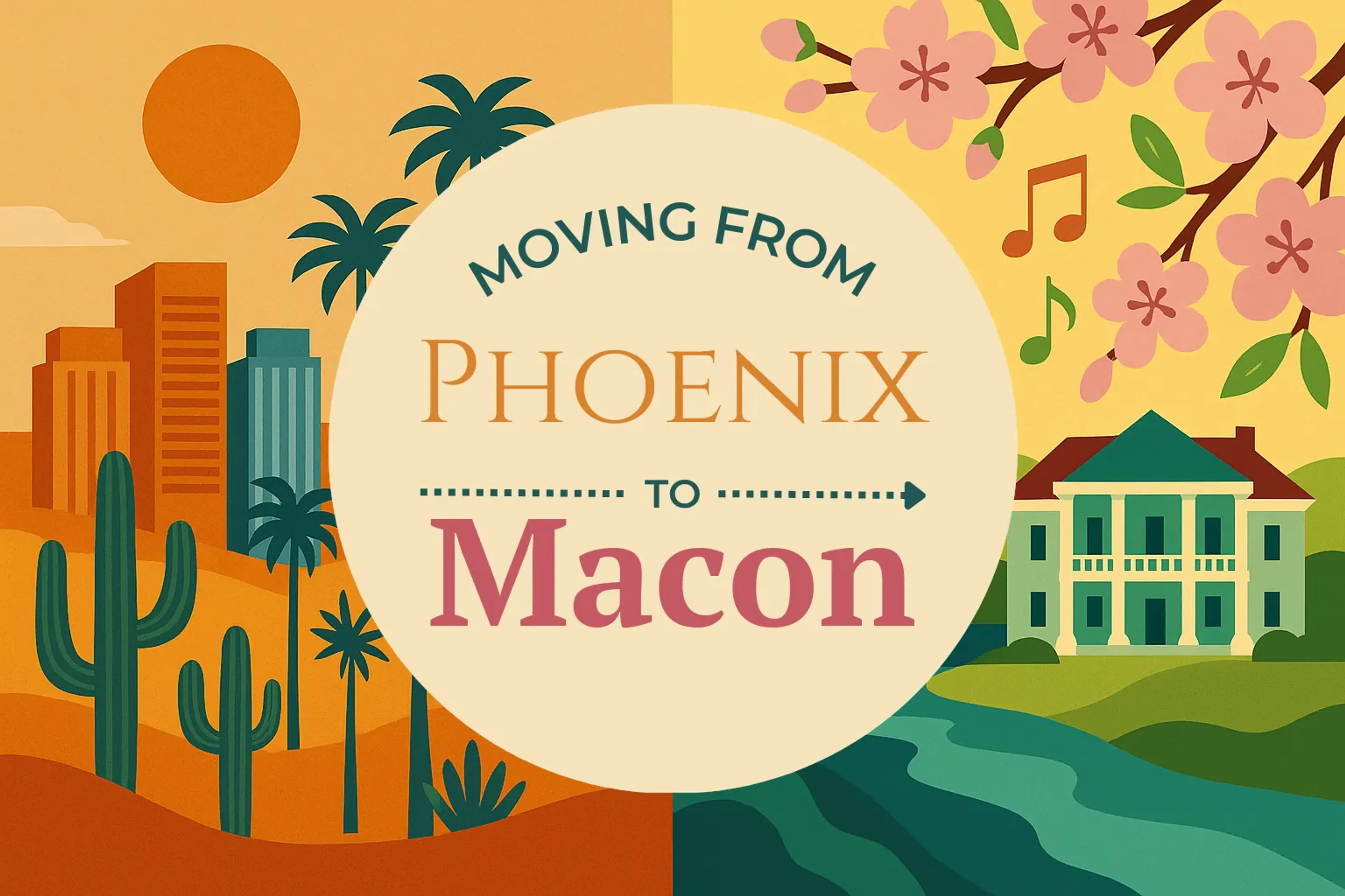 Side-by-side comparison of Phoenix to Macon moving companies