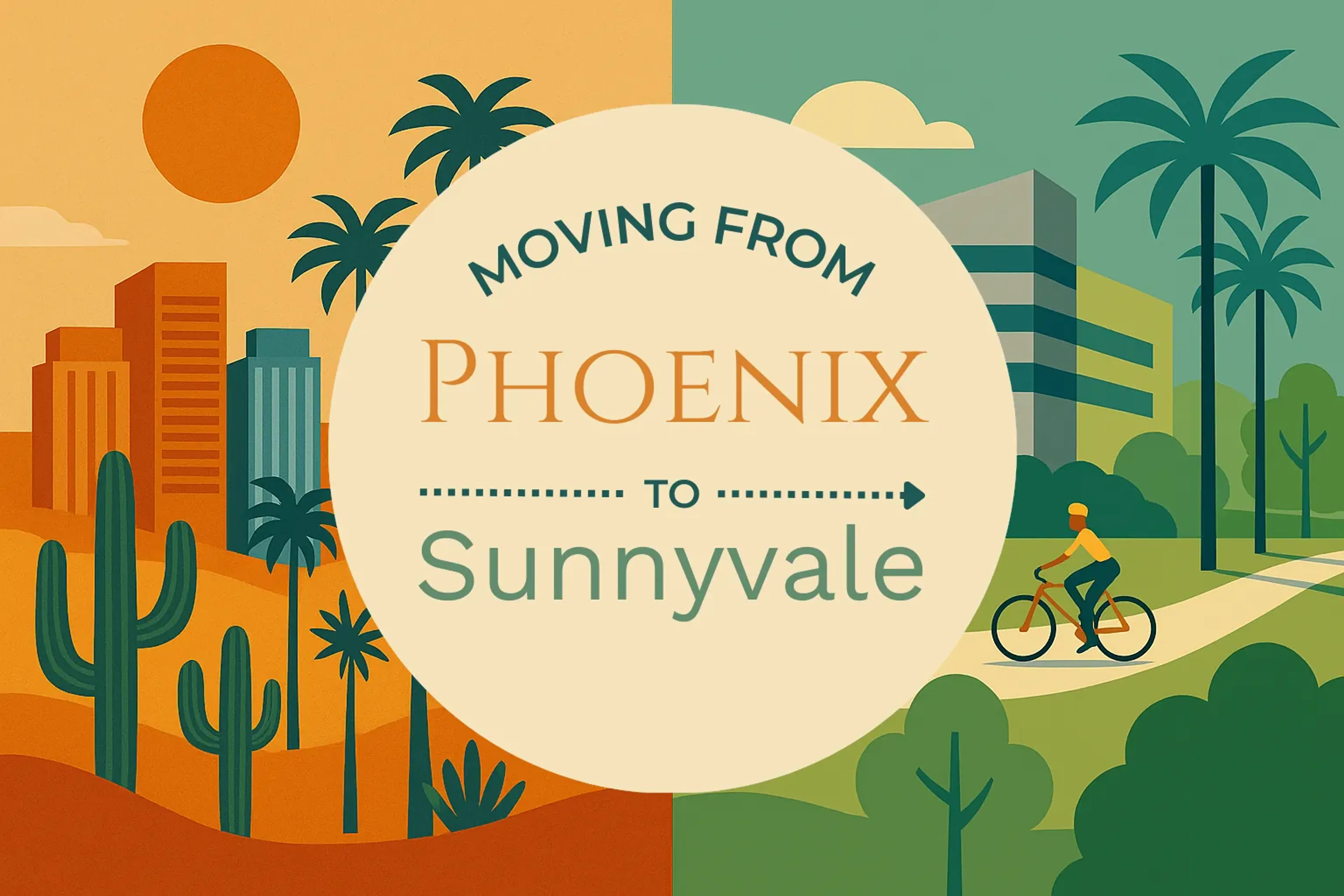 Side-by-side comparison of Phoenix to Sunnyvale moving companies