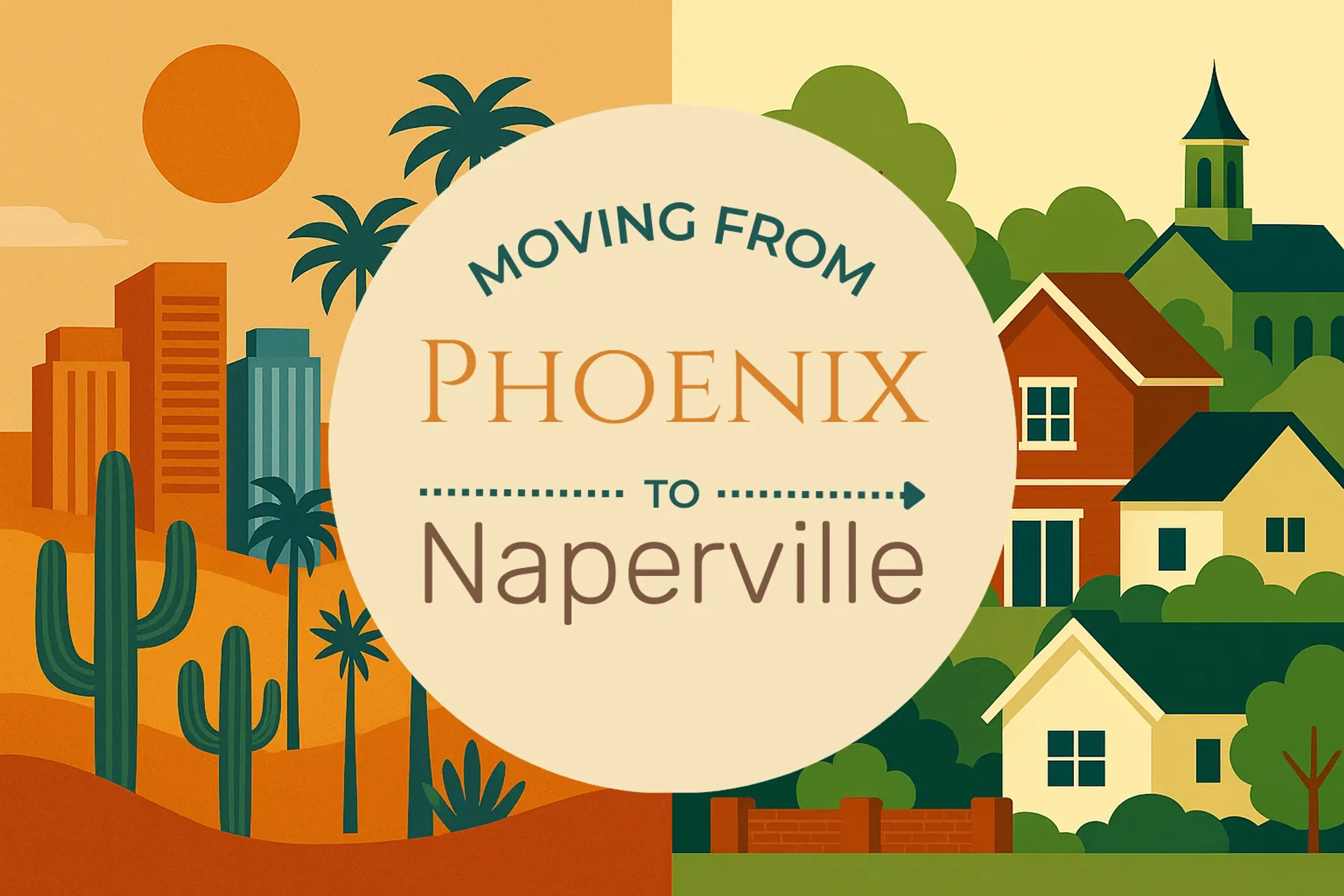 Side-by-side comparison of Phoenix to Naperville moving companies