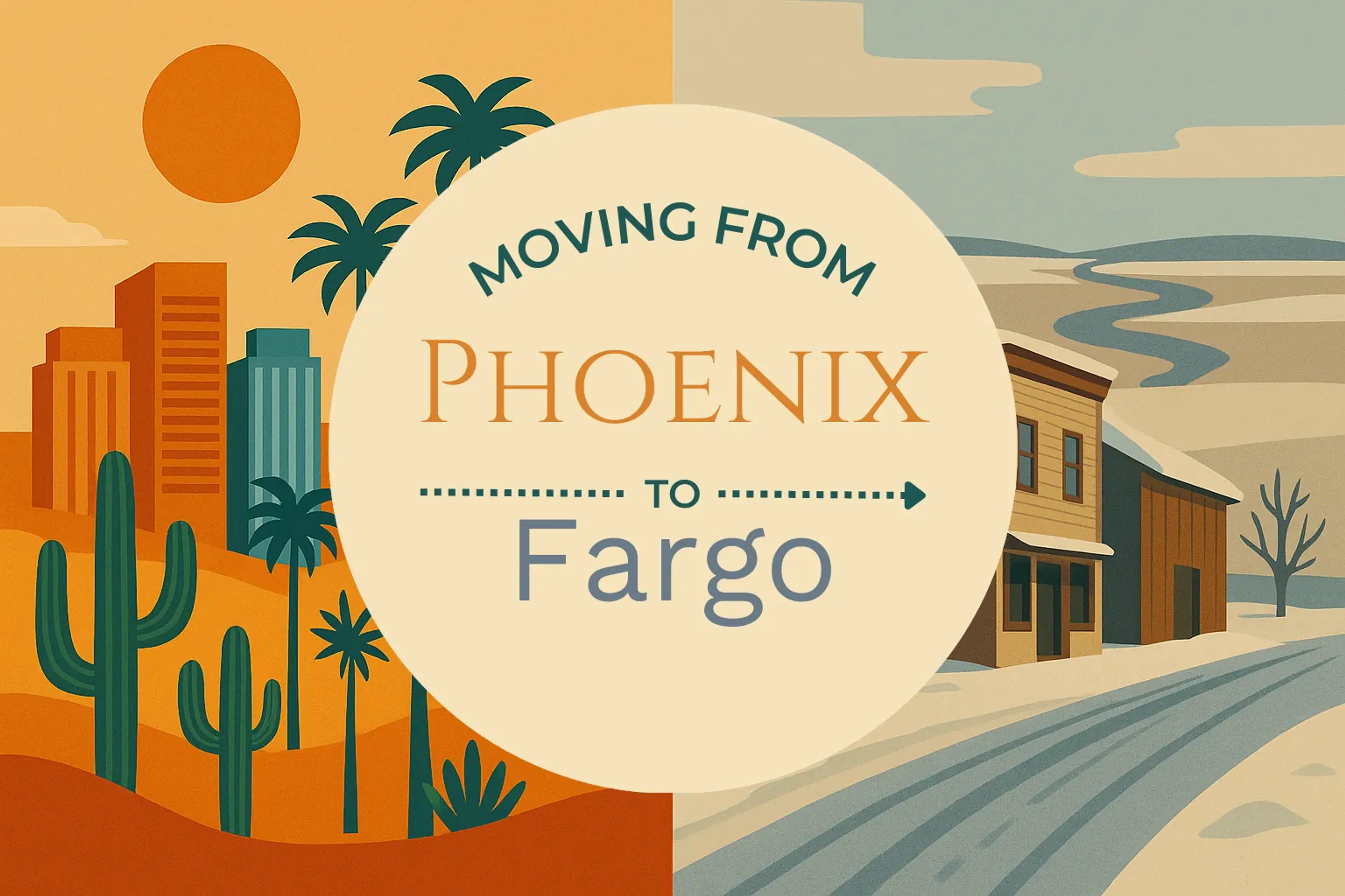 Side-by-side comparison of Phoenix to Fargo moving companies