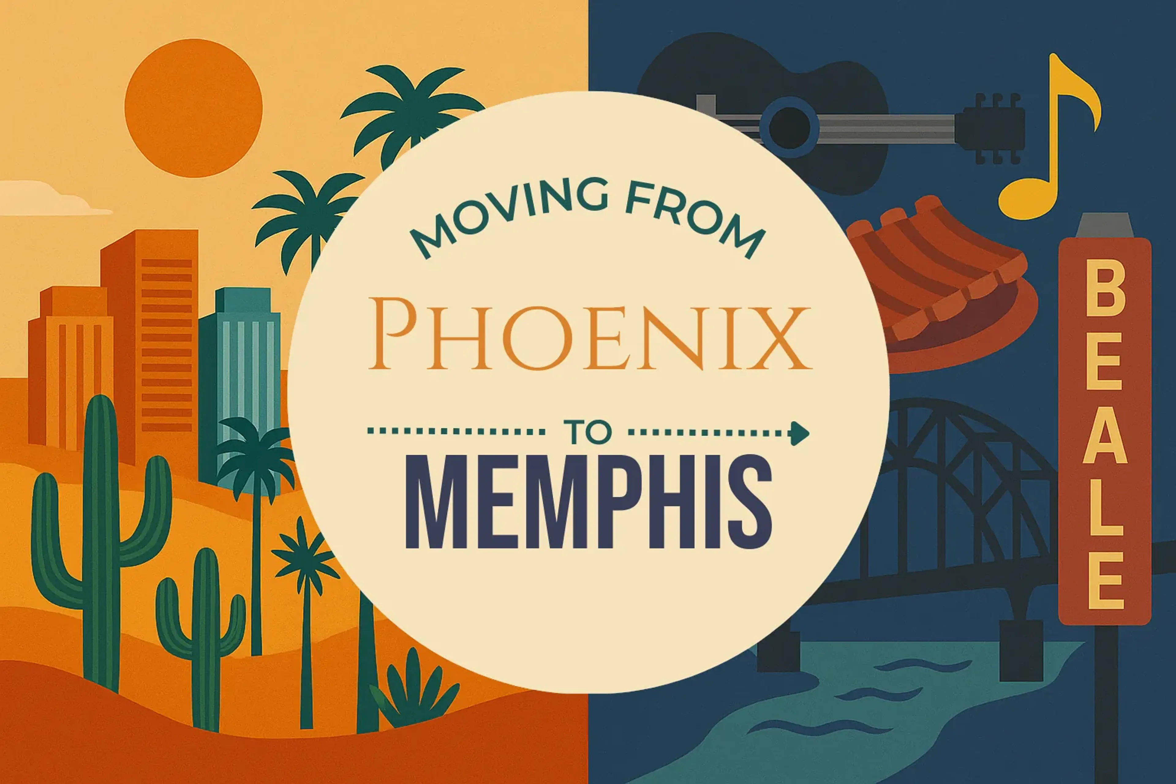 Side-by-side comparison of Phoenix to Memphis moving companies